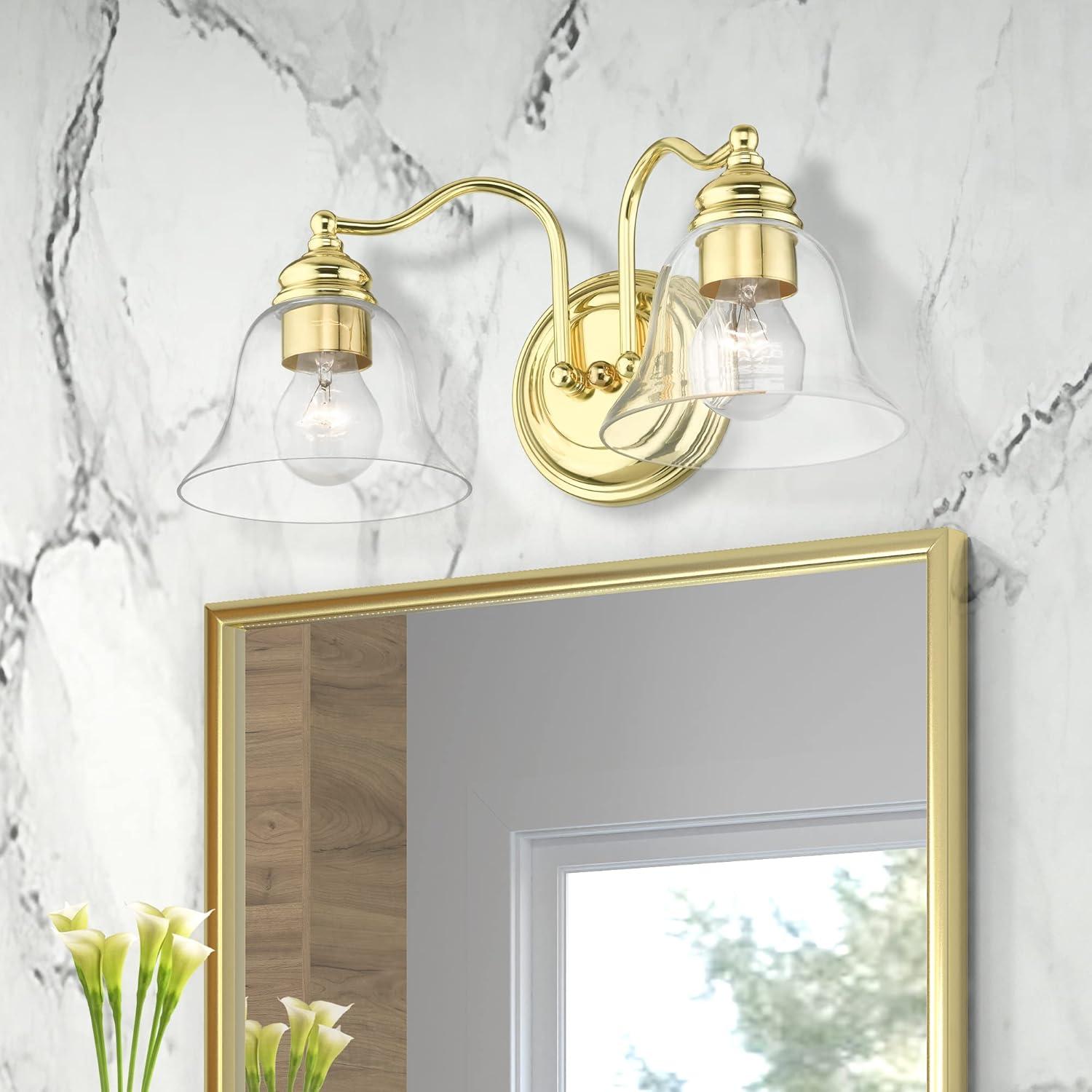 Livex Lighting Moreland 2 - Light Vanity in  Polished Brass
