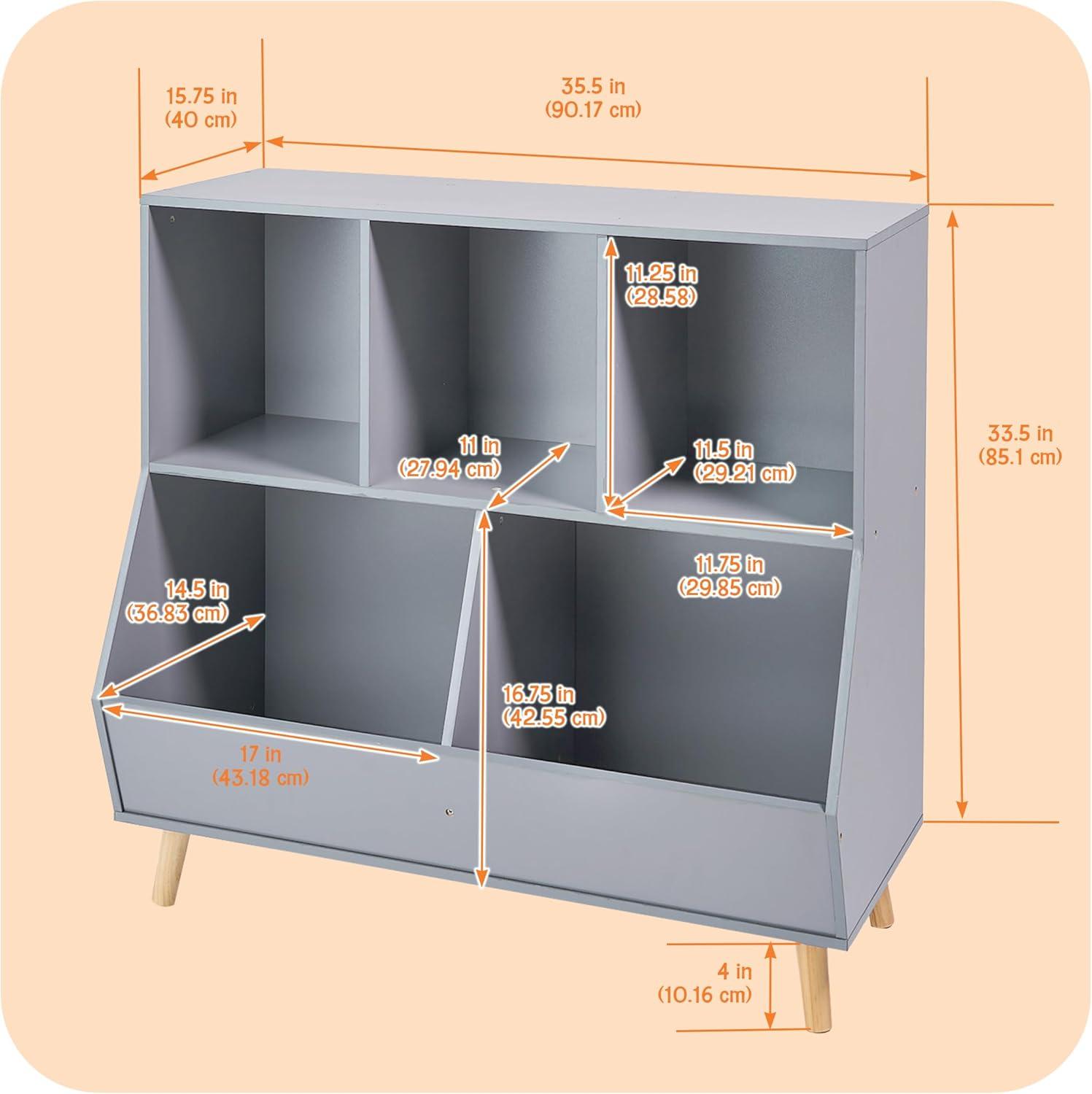 Badger Basket 5-Bin Storage Cubby With Feet & Reviews | Wayfair