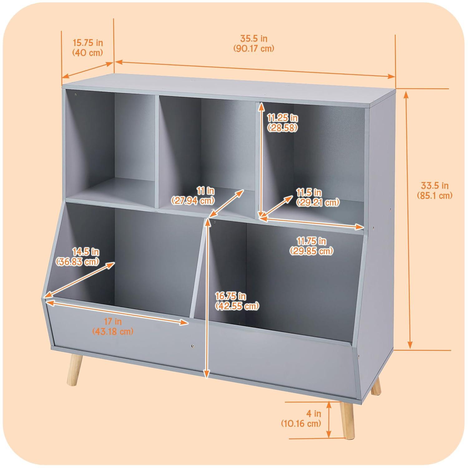 Badger Basket 5-Bin Storage Cubby With Feet & Reviews | Wayfair