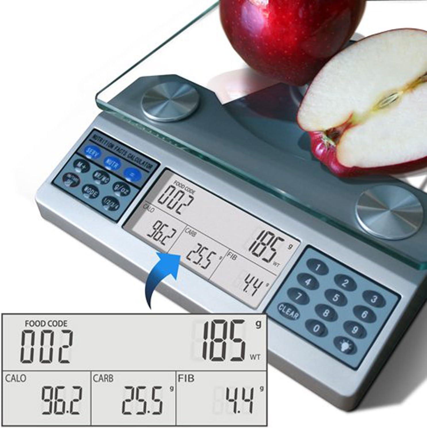 EatSmart Digital Nutrition Food Scale with Glass Platform