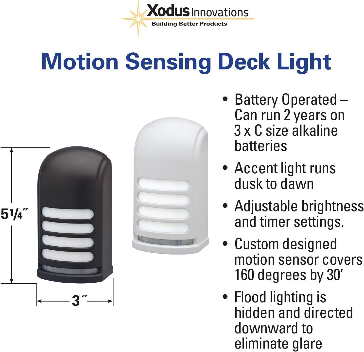 Xodus Innovations Low Voltage Battery Powered Integrated LED Deck Light