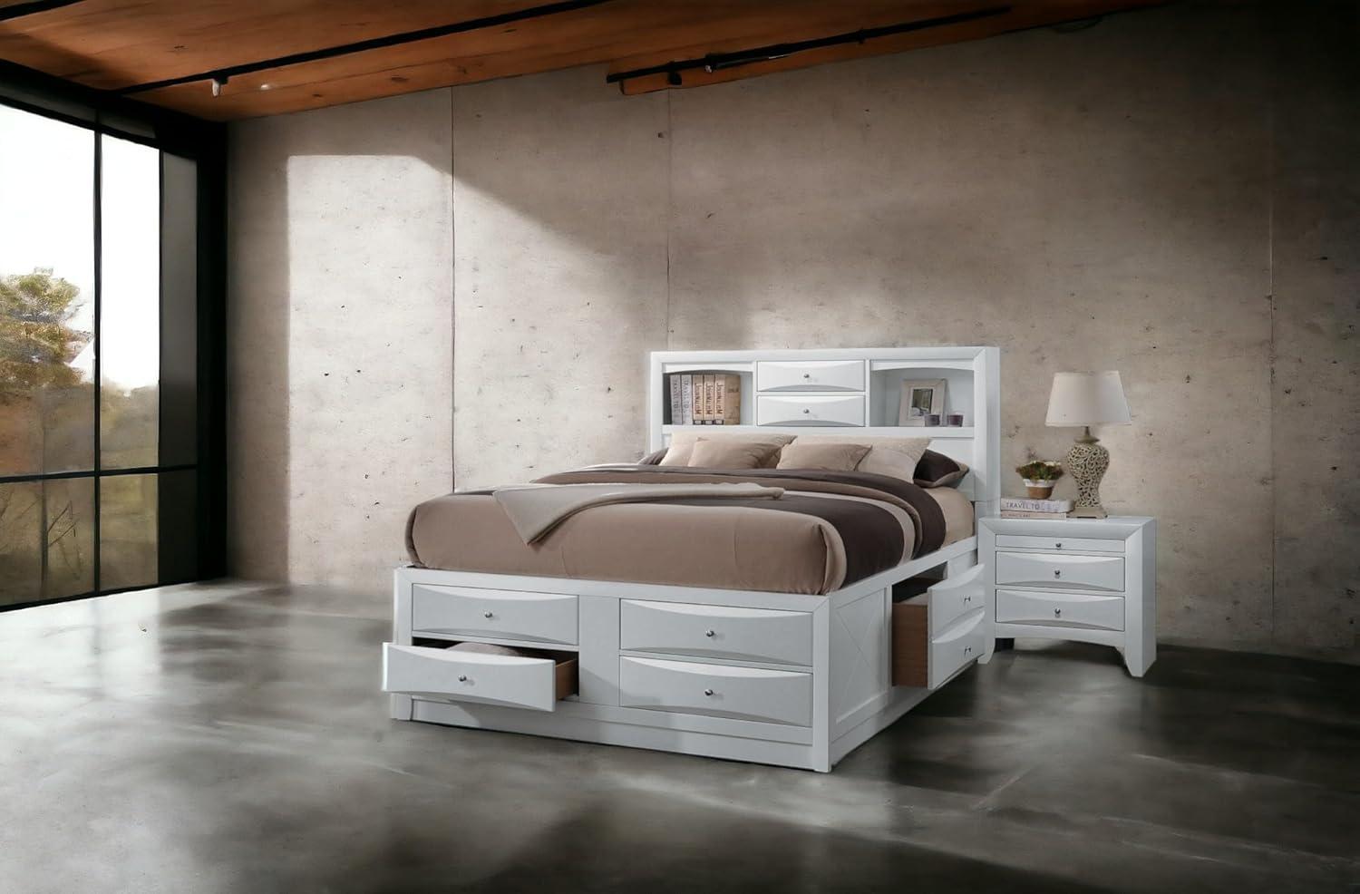 Acme Furniture 91" Queen Ireland Bed White