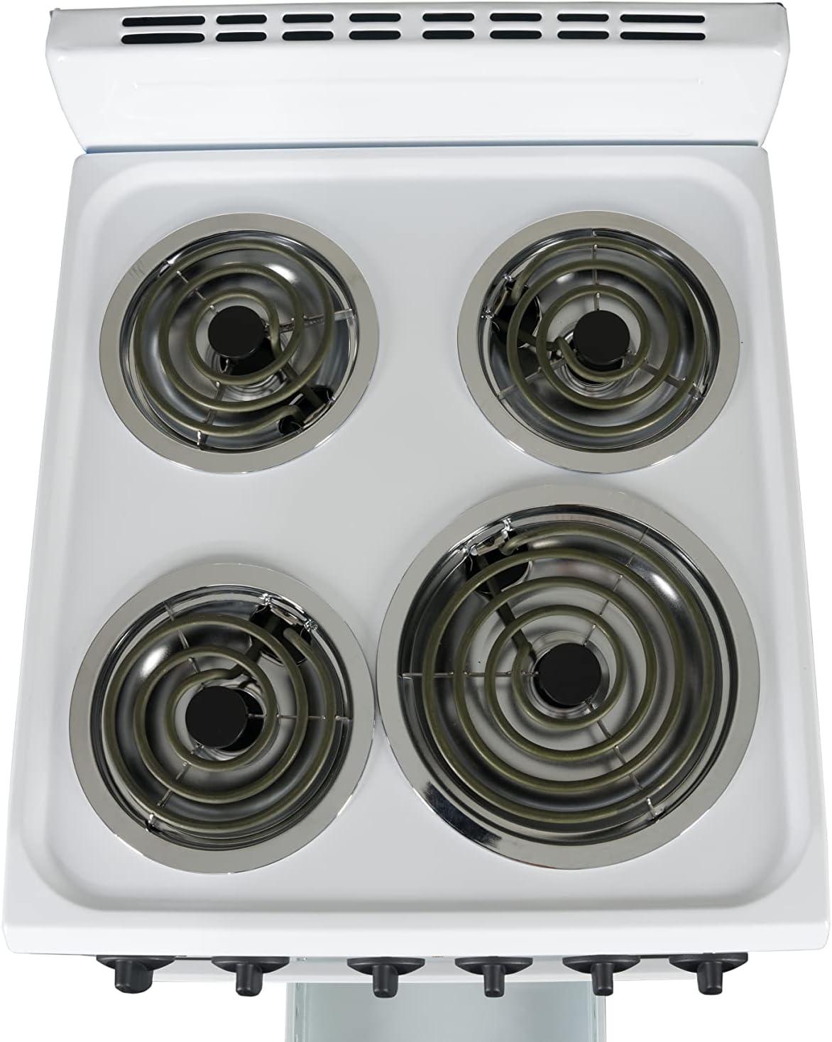 Premium Levella 20" 2.2 Cubic Feet Smart Electric Free Standing Range with 4 Burners