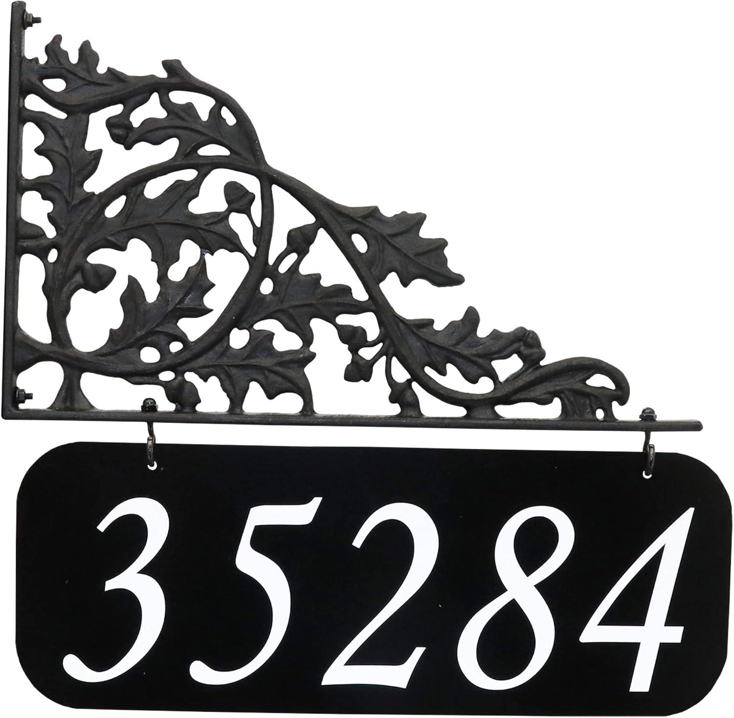 Address America  Oak Lamppost Sign - 6" x 16" Plaque