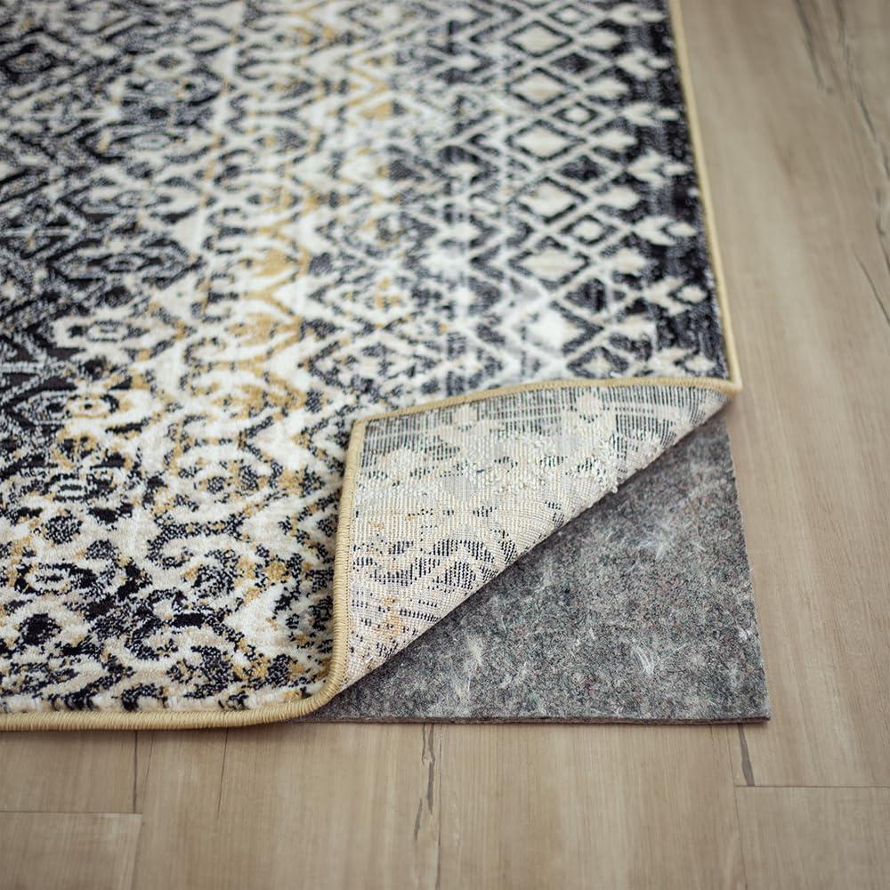 2'x4' Premium Dual Surface Rug Pad Natural - Mohawk Home: Skid-Resistant, Gray, Rectangle, Polyester, Latex Backing