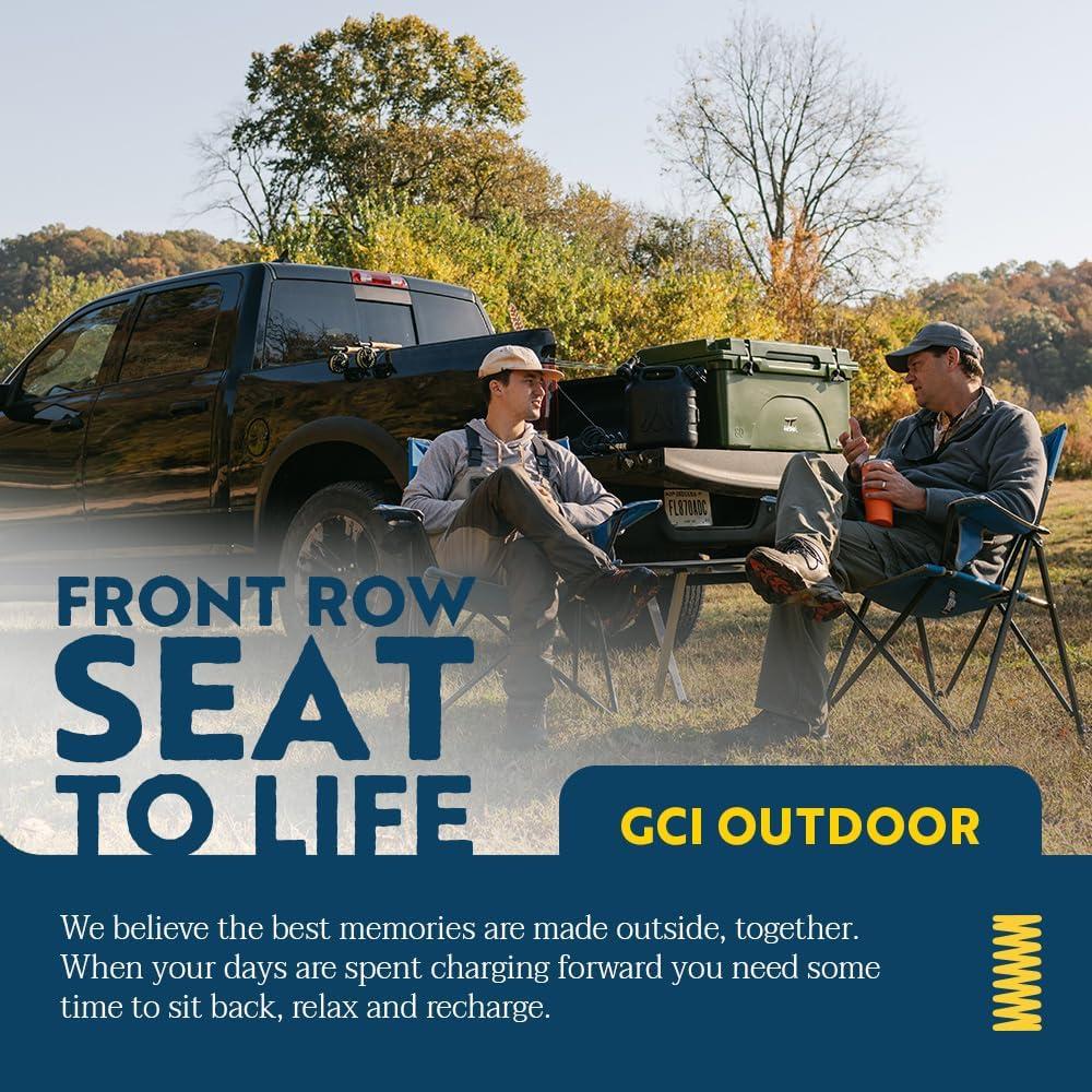 GCI Outdoor Comfort Pro Portable Folding Camp Chair with Carry Bag