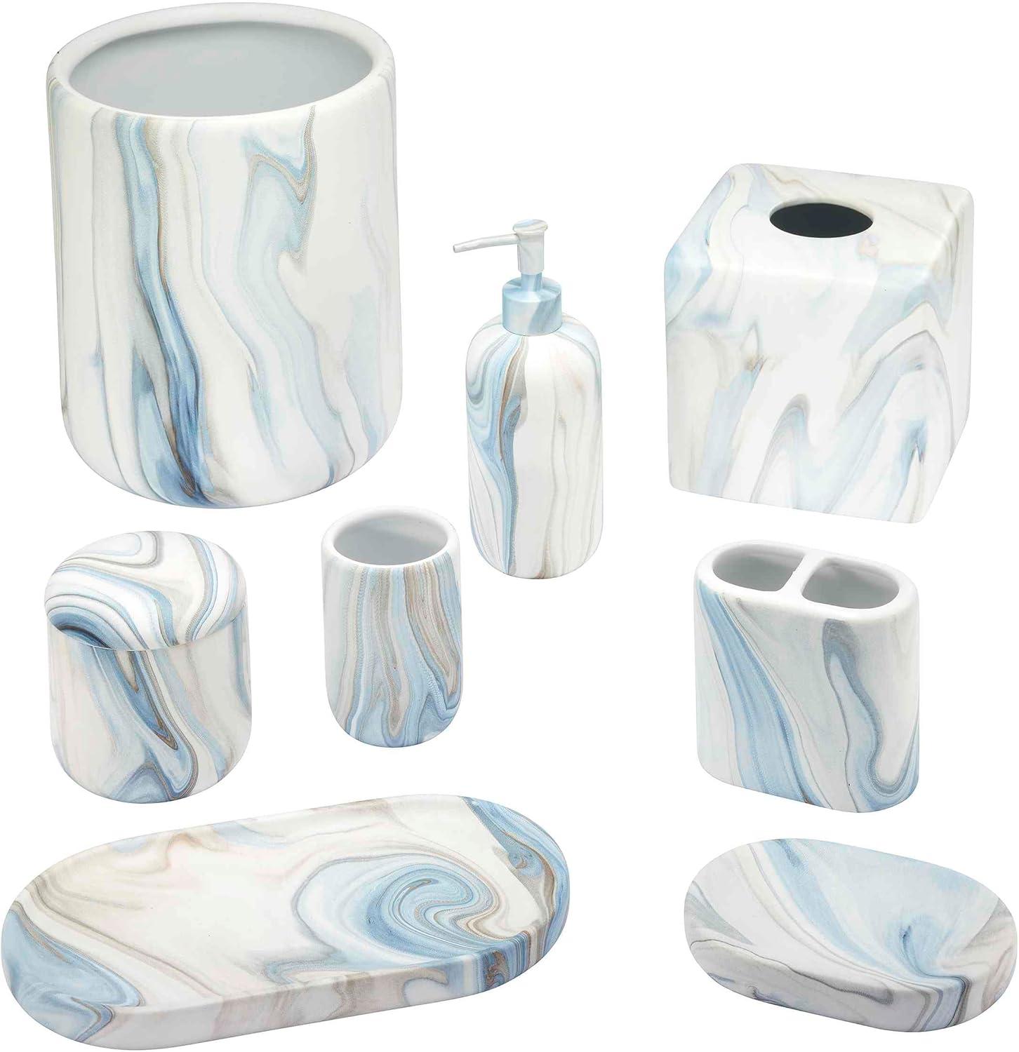 Avanti Linens Waves Blue Lotion Dispenser