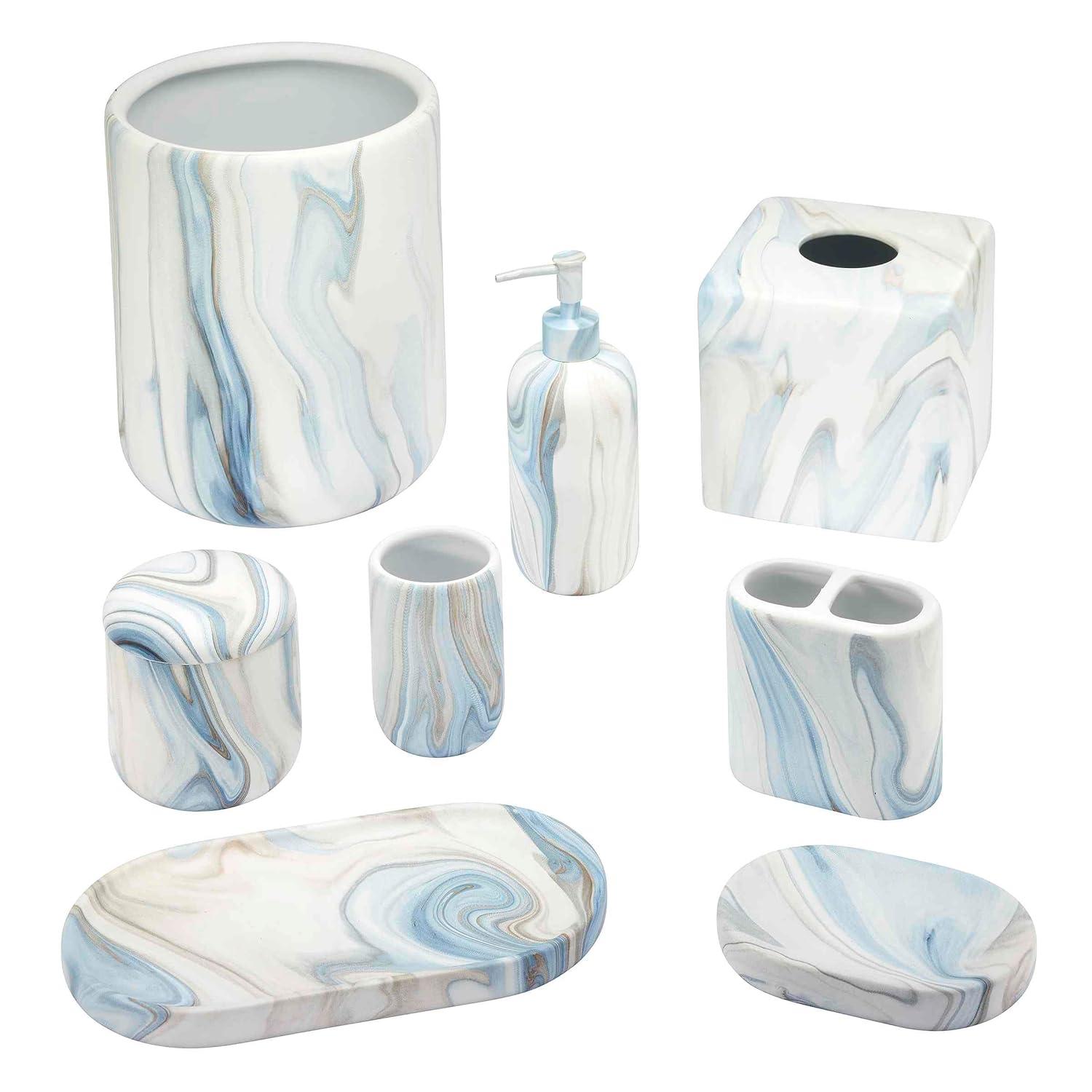 Avanti Linens Waves Blue Lotion Dispenser