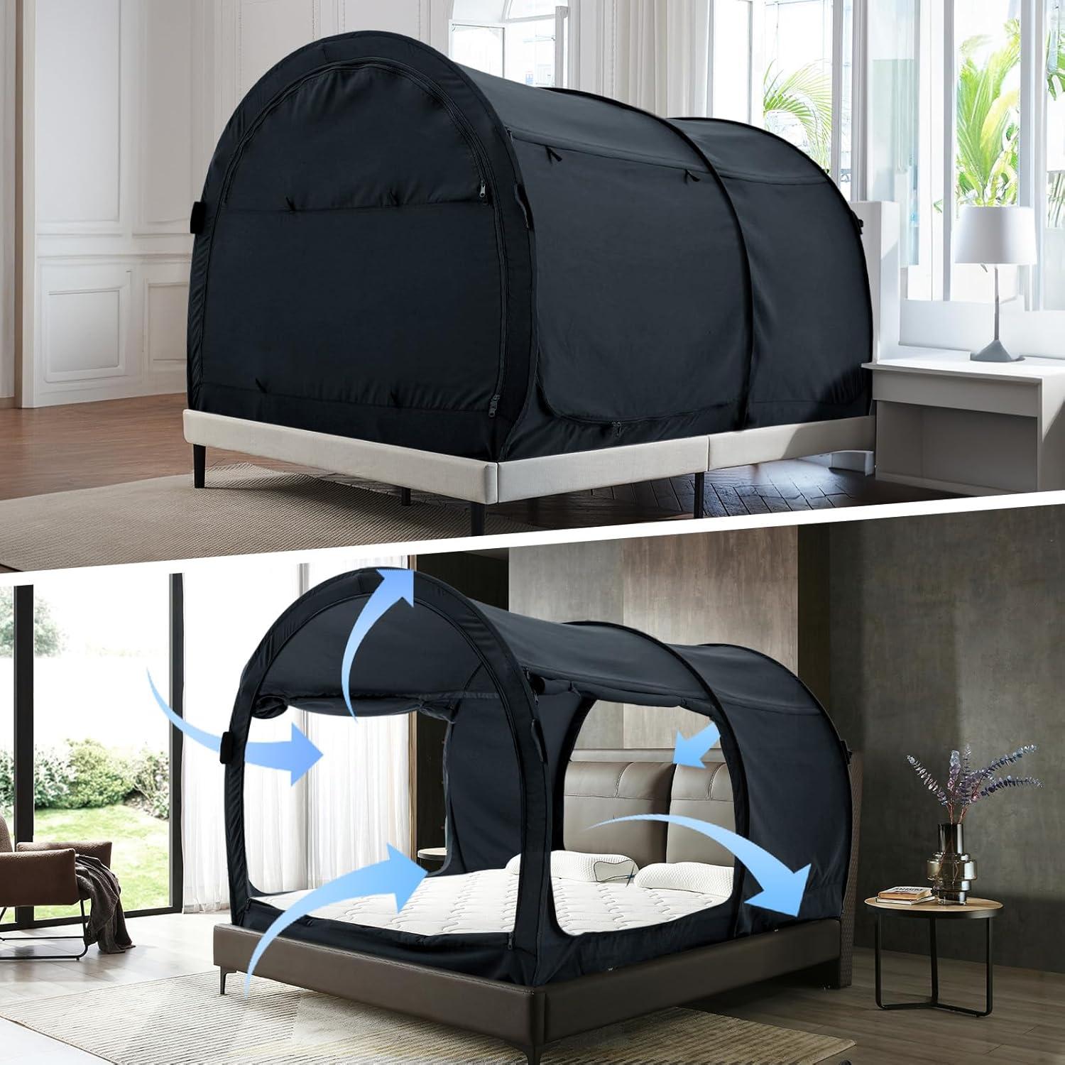 Alvantor Bed Tent Charcoal Pop Up Canopy Queen