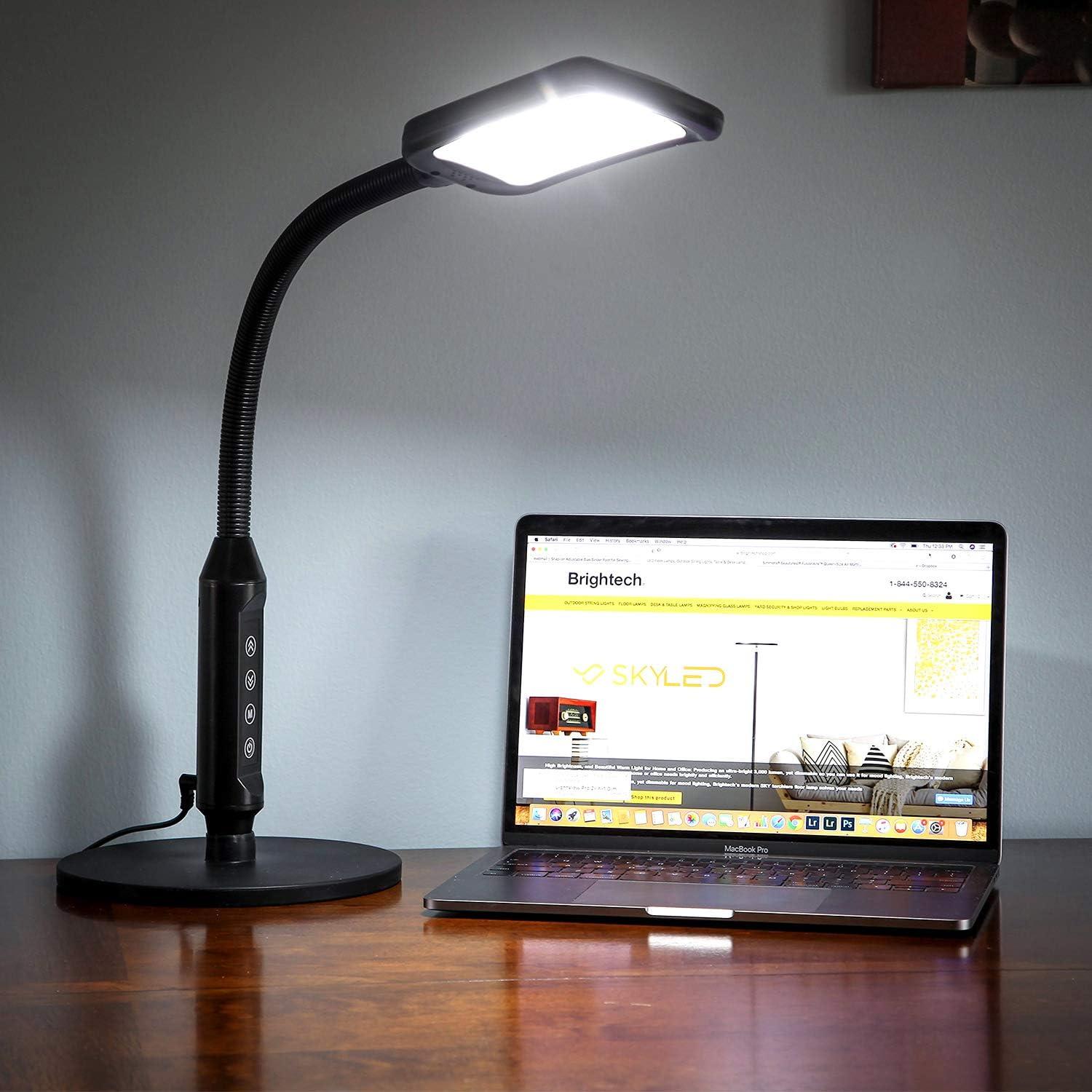 Brightech Litespan 2 in 1 LED Floor and Desk Lamp with Adjustable Reading Light