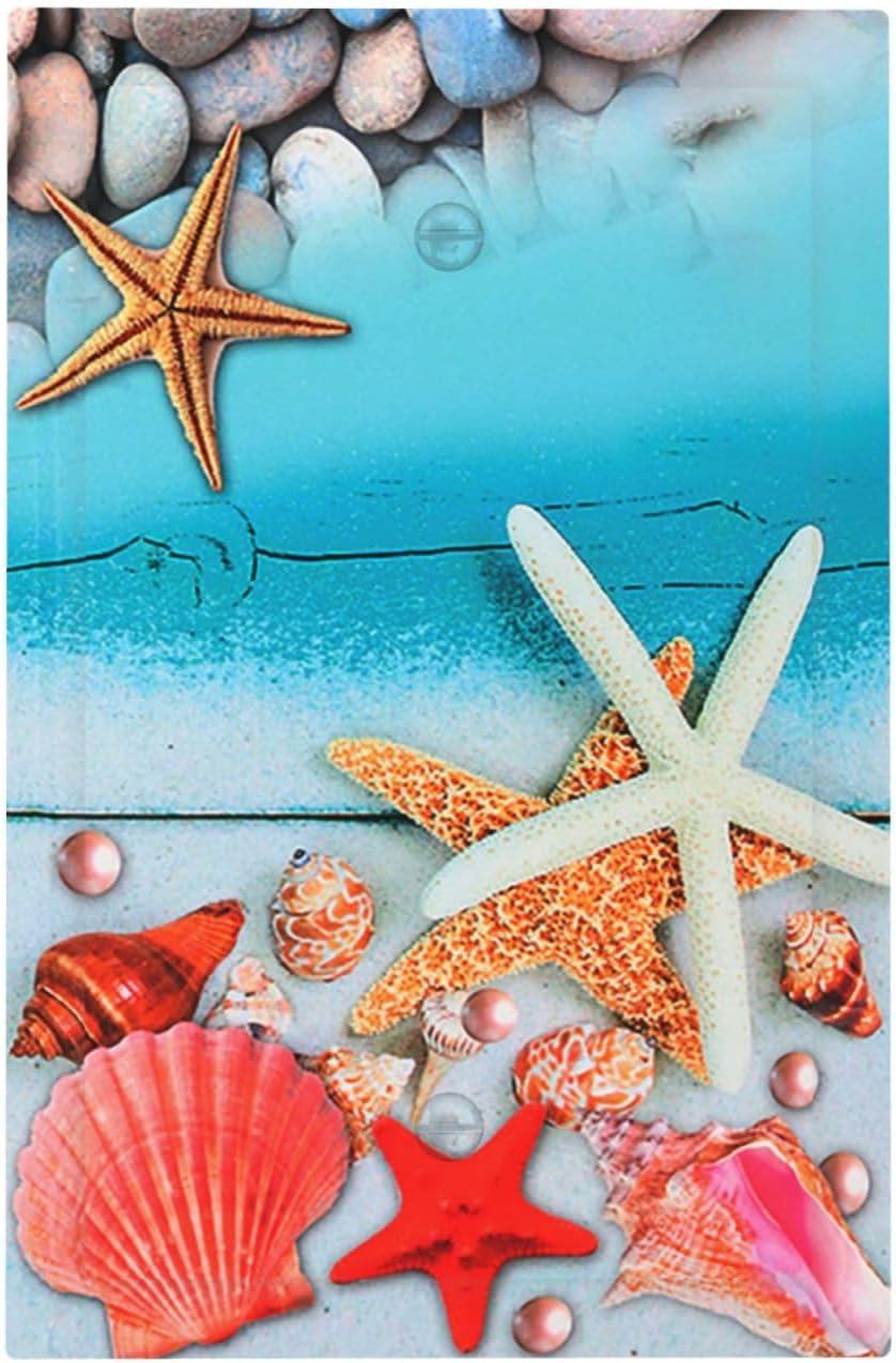 Sunyuer Sea Starfish Beach Decorative Wall Plate, 1 Gang Single Blank Outlet Cover Decorative Switch Plate for Kitchen Bathroom Bedroom, 4.5x2.76 Inch