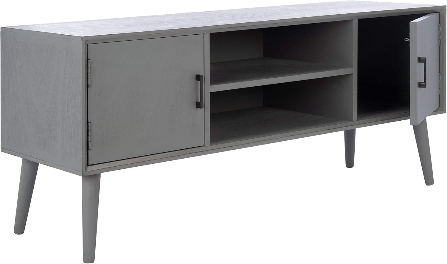 Sorrel Mid - Century Media Stand - Distressed Grey - Safavieh