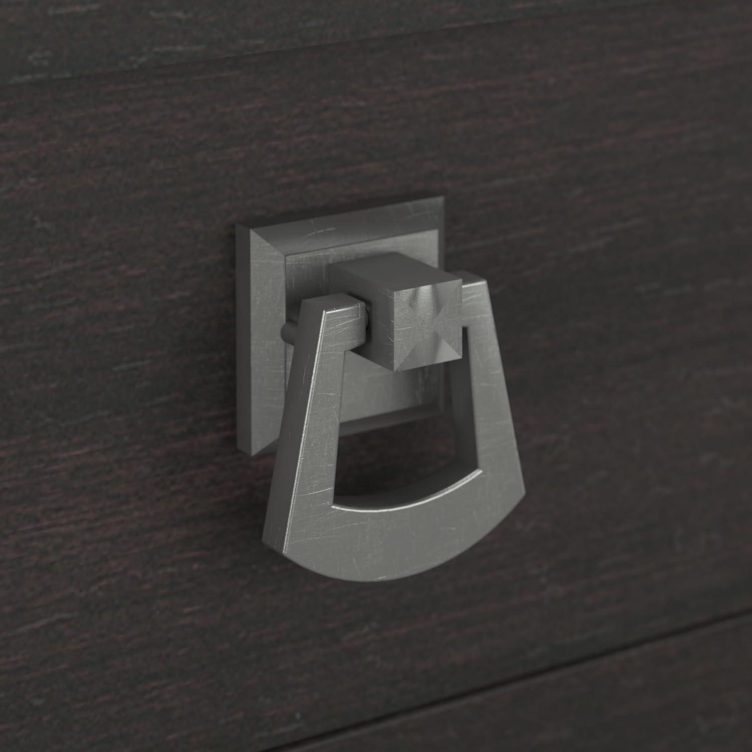 Bush Furniture Salinas 60" L Shaped Desk with Storage, Vintage Black