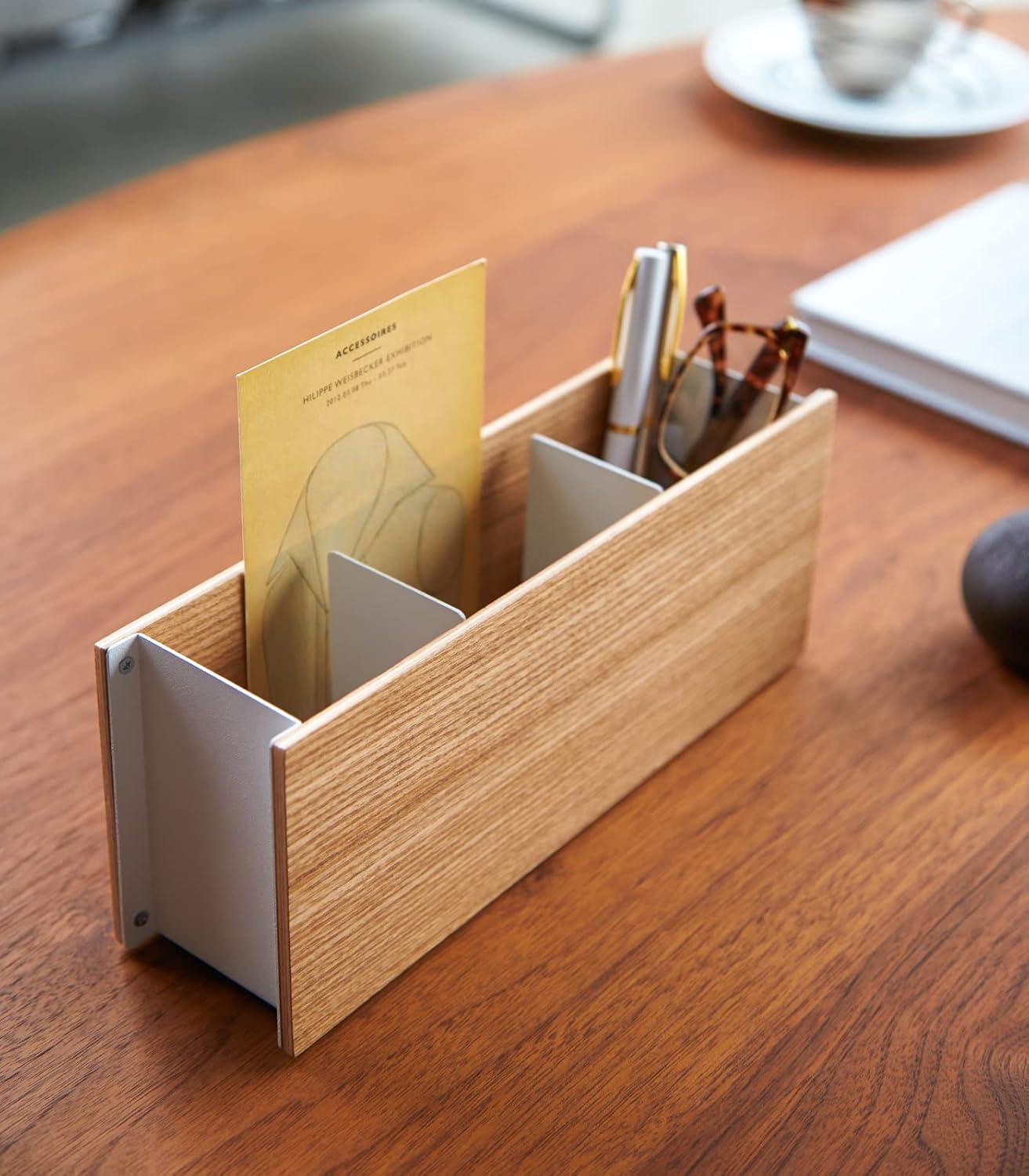 Yamazaki Home Rin Desk Compartmented Organizer