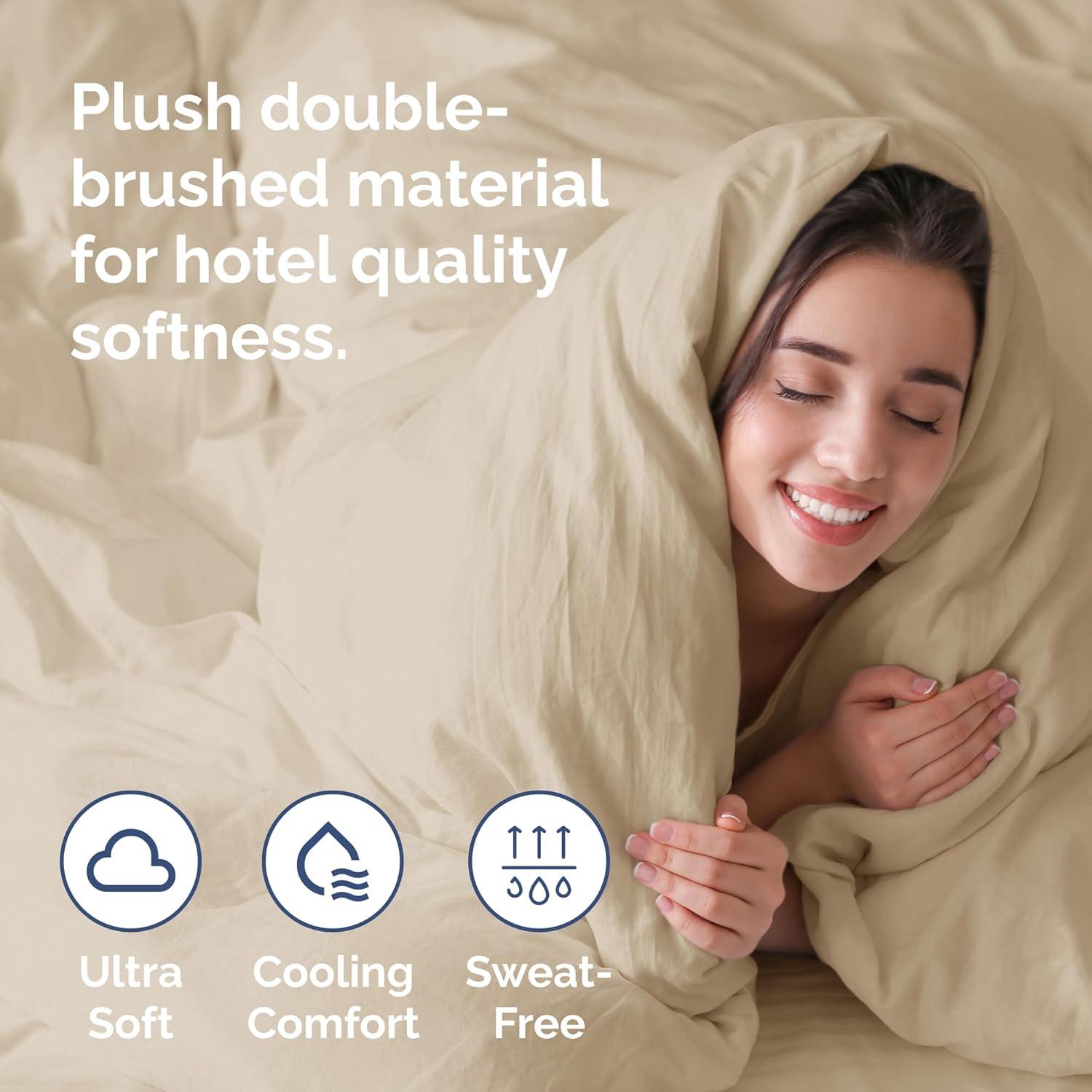 CGK Linens Premium Hotel Quality Soft & Cooling Duvet Cover Set