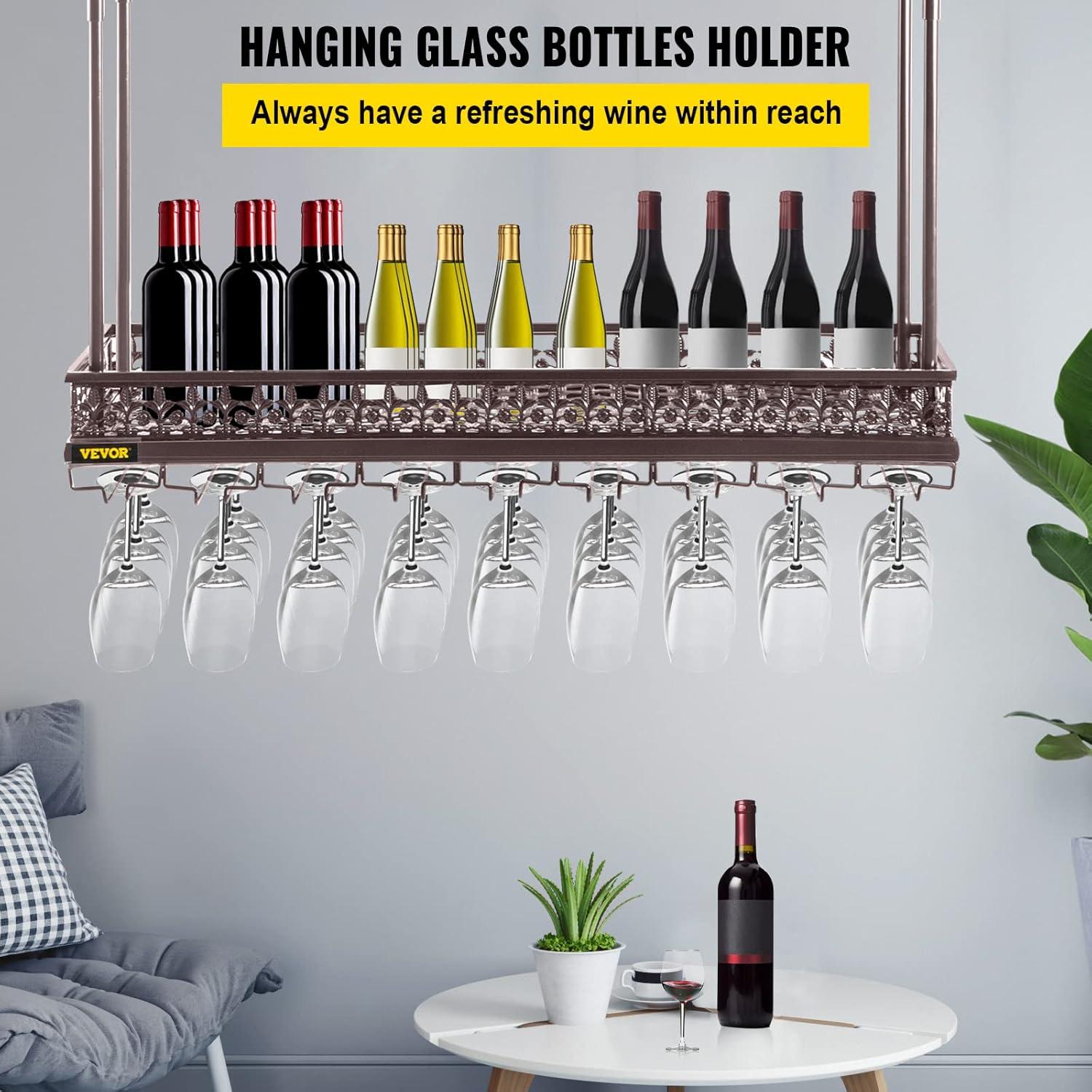 Wine Bottle & Glass Rack