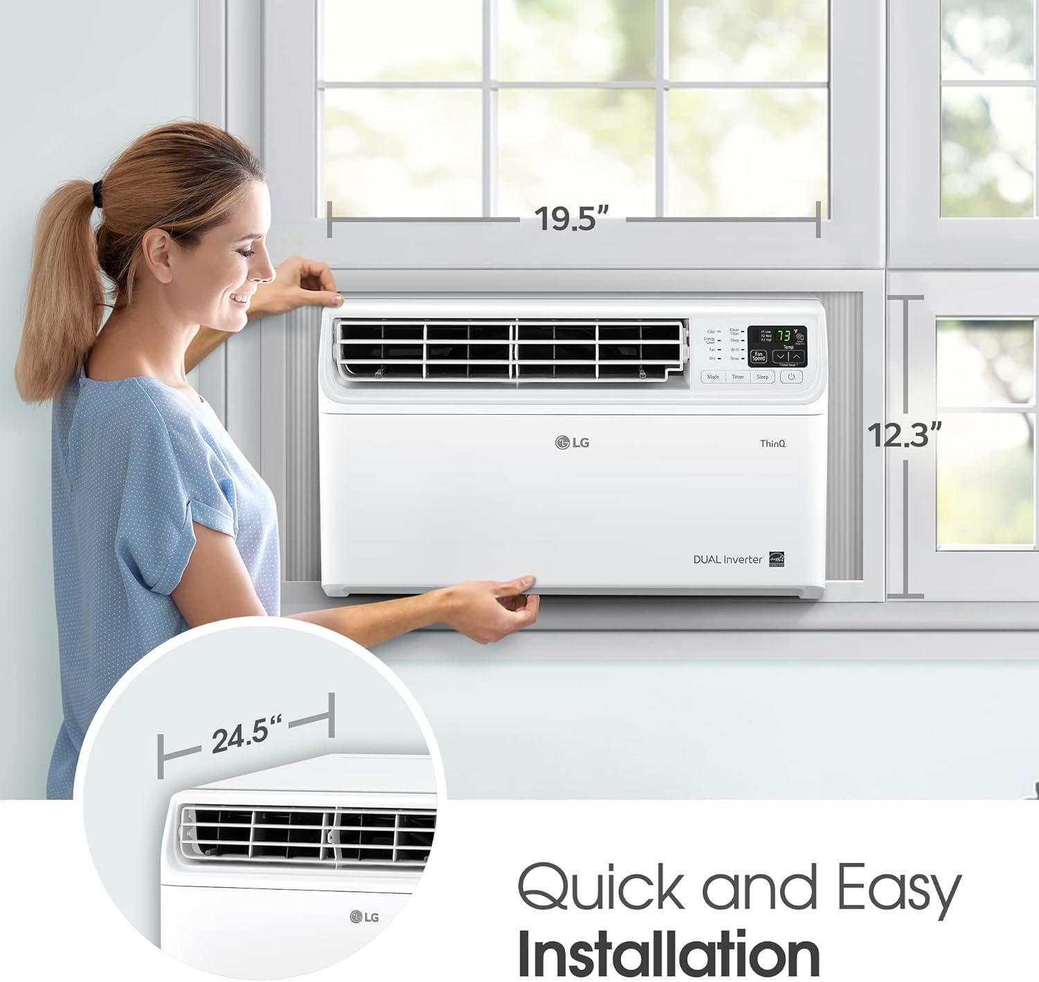 10,000 Btu Dual Inverter, Smart Wi-fi Window Air Conditioner, Energy Star