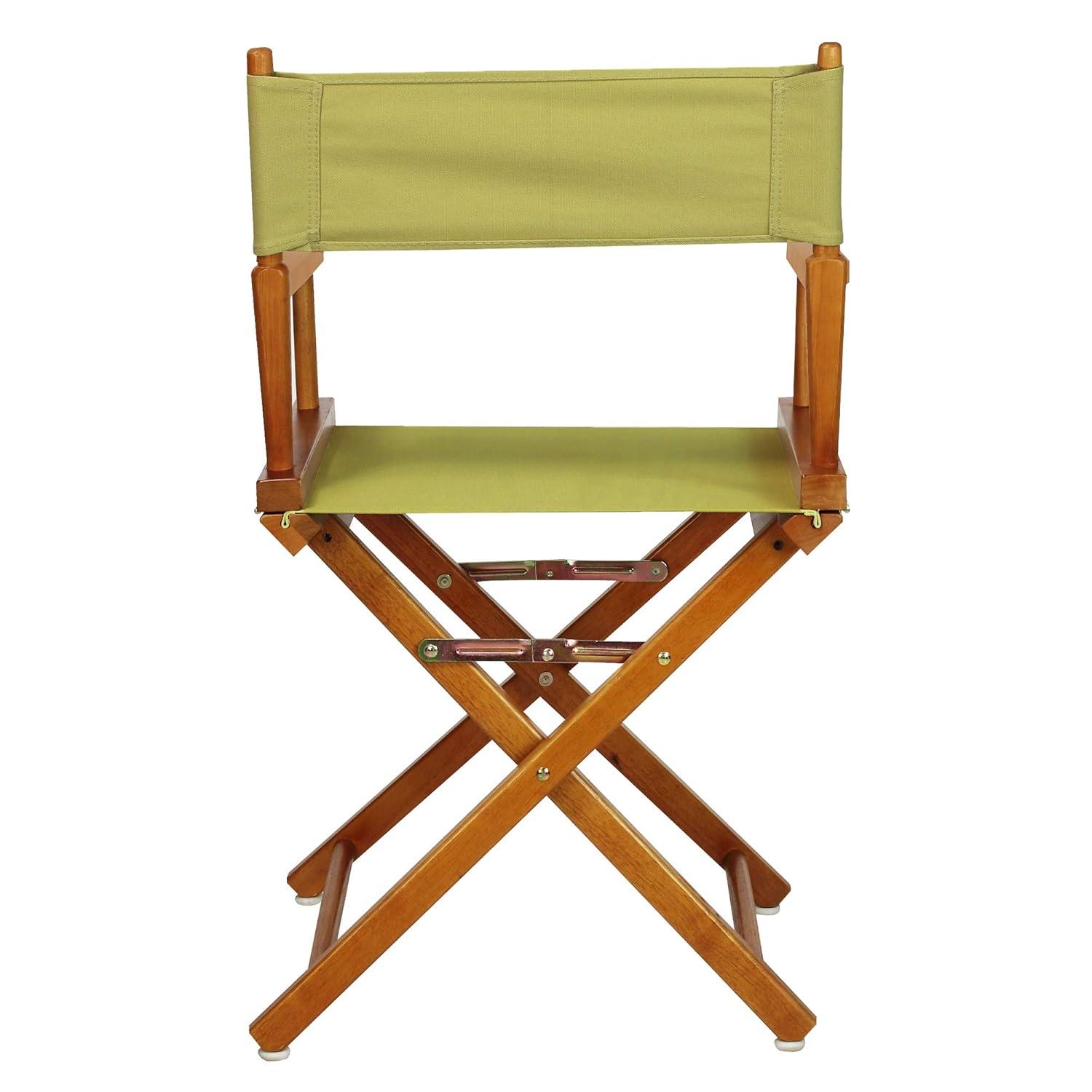 "18" Director's Chair Honey Oak Frame-Olive Canvas"