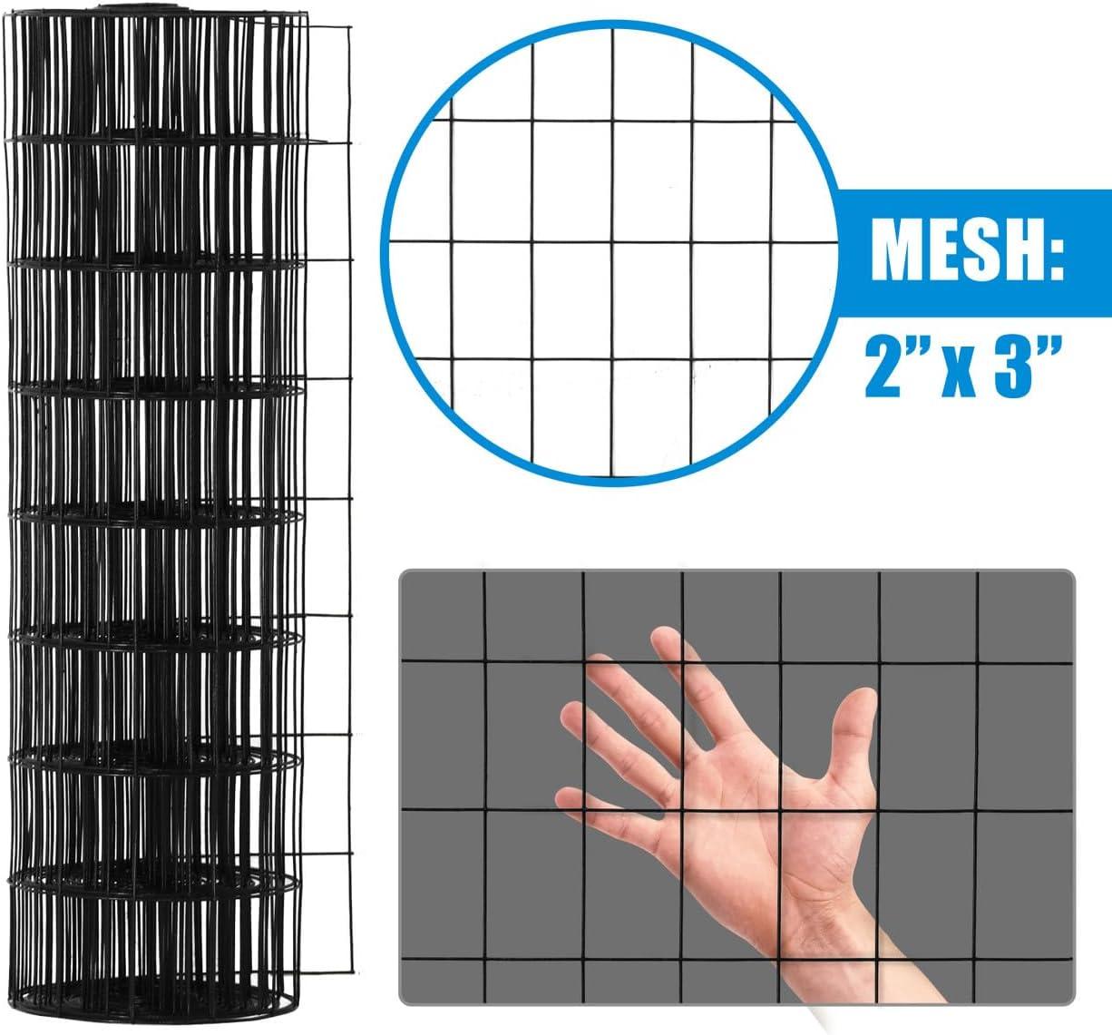 Fencer Wire Fencer Wire Vinyl Coated 16 Gauge Welded Fence Wire Roll, Mesh Size 2-Inch x 3-Inch