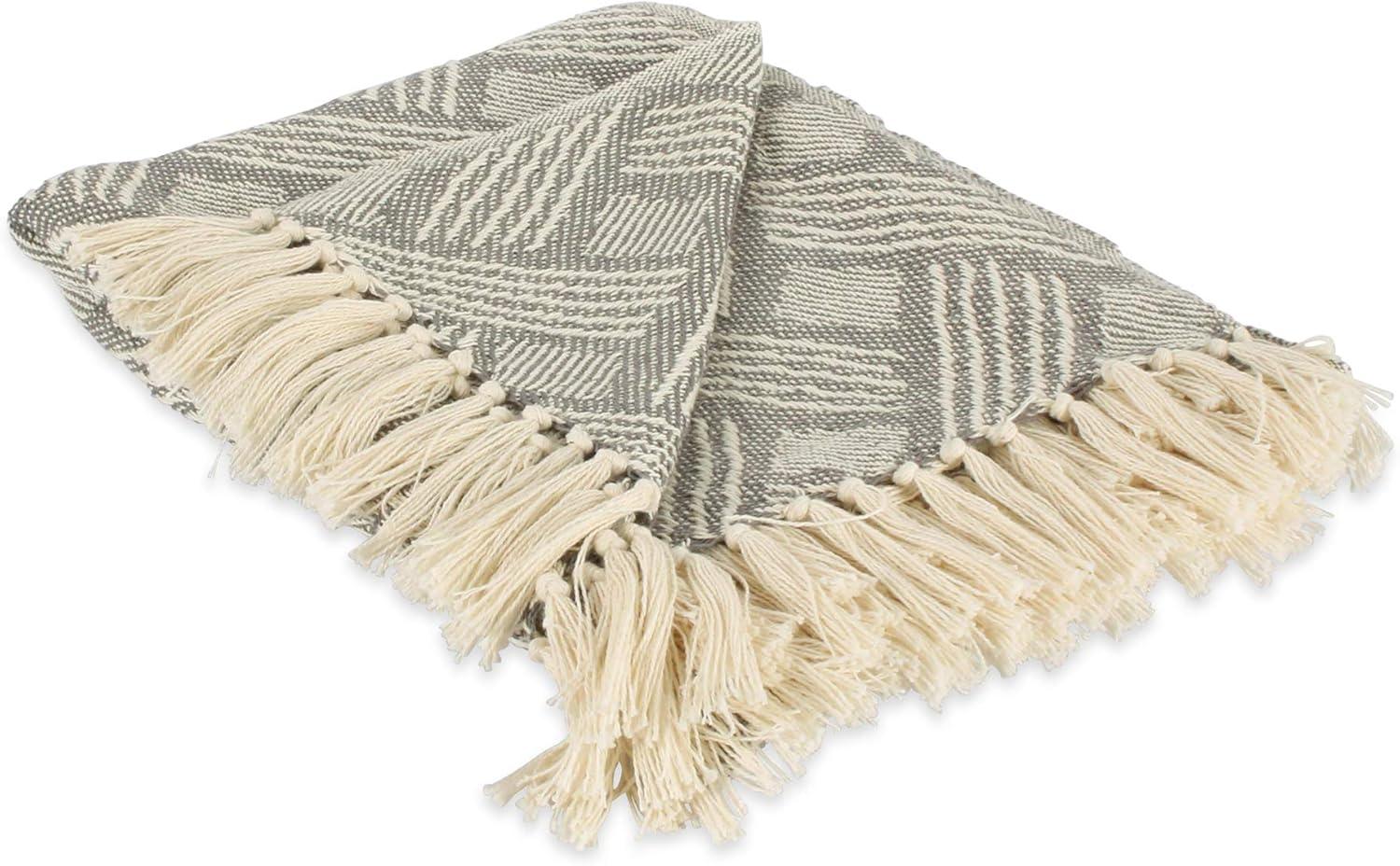 50"x60" Basketweave Throw Blanket - Design Imports