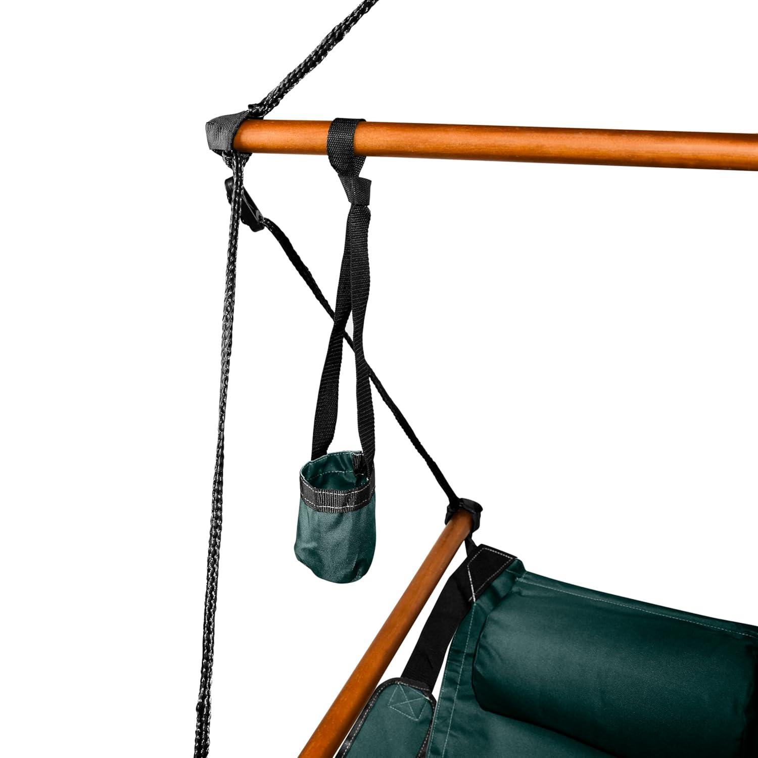 KingsPond 10002-KP Hammaka Hammocks Original Hanging Air Chair In Hunter Green
