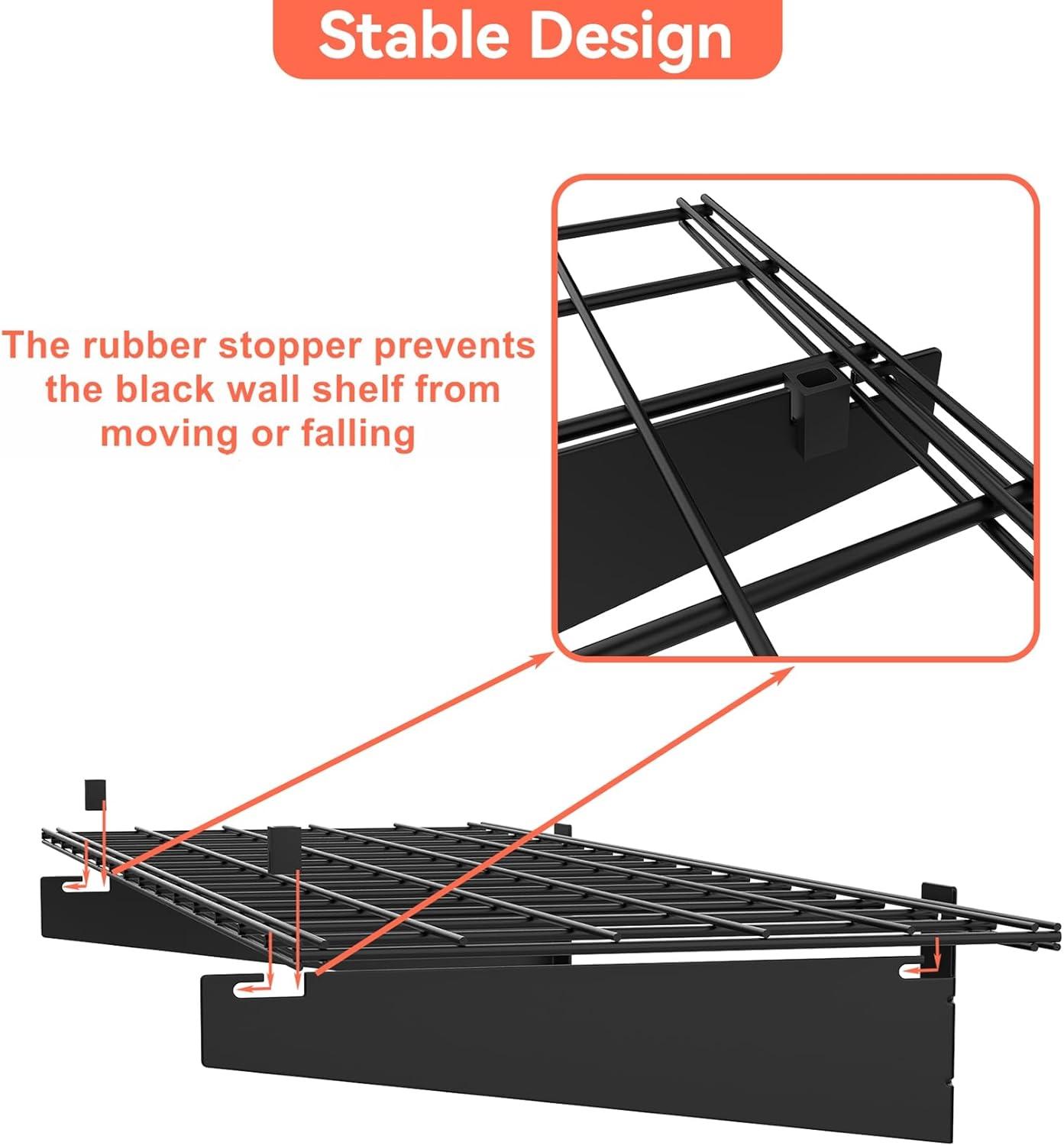Hyloft HyLoft Steel Wall Garage Storage Shelves, Pack of 2-Shelves (Set of 2)