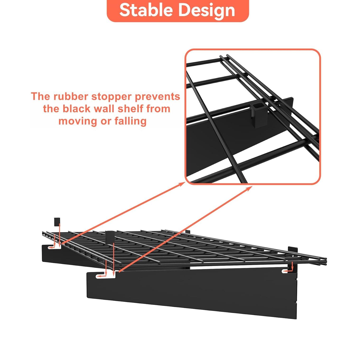 Hyloft HyLoft Steel Wall Garage Storage Shelves, Pack of 2-Shelves (Set of 2)