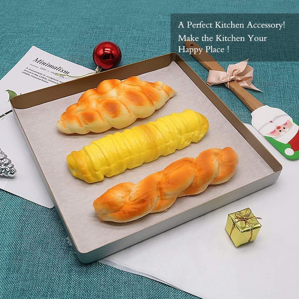 Anadea Nonstick Square Baking Pan, 11X11 Inch Carbon Steel Cake Baking Sheet, Cookies Bakeware For Oven Baking Gold