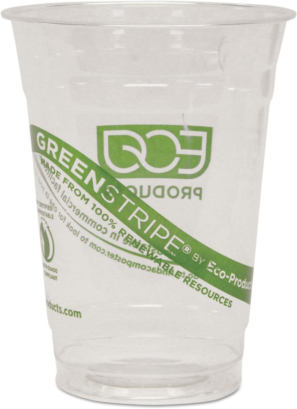 GreenStripe Clear 16 oz. Compostable Cold Cups