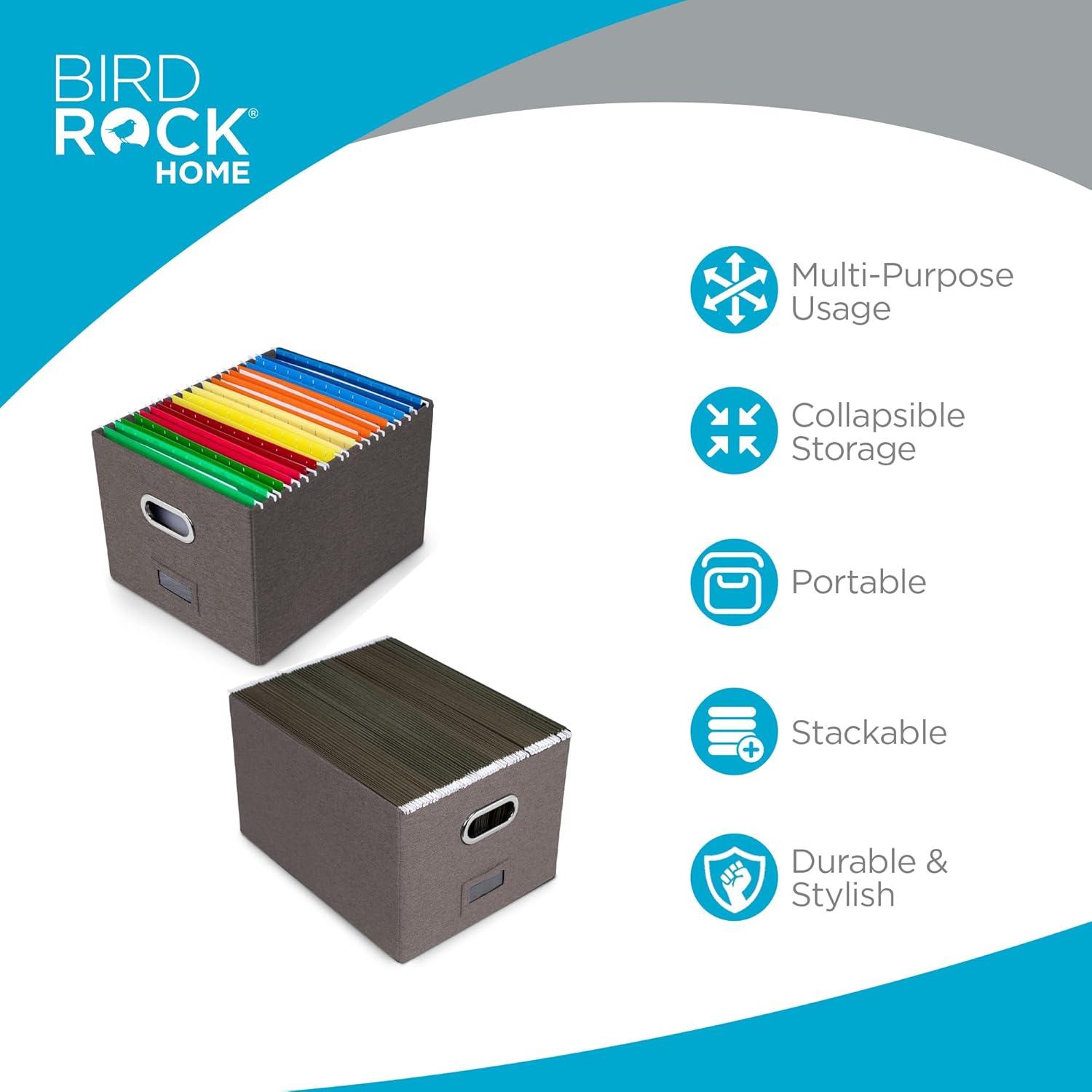 BirdRock Home Internet's Best Collapsible File Storage Fabric Box
