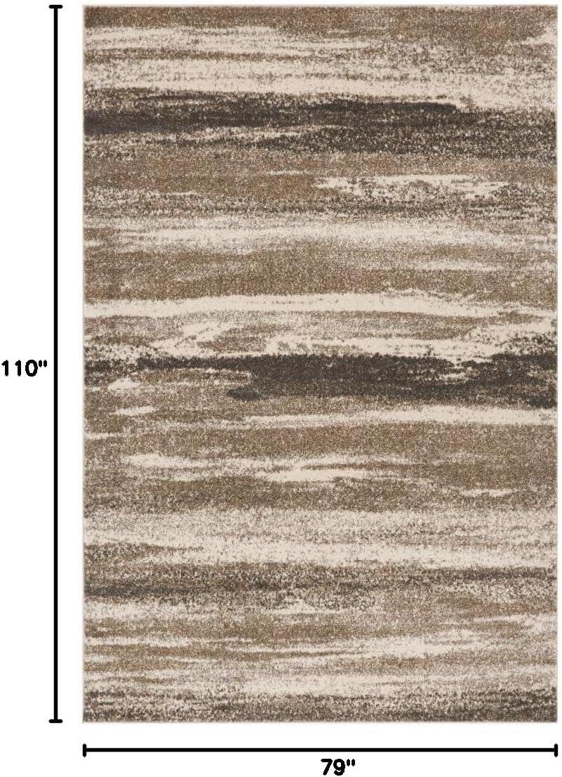 Abstract Brown Area Rug