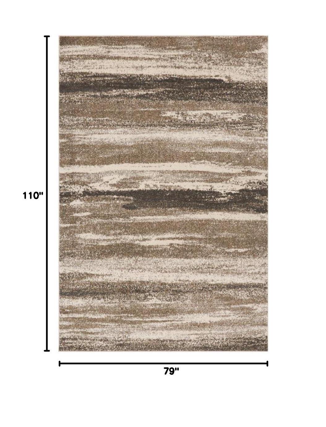 Luxe Weavers Modern Abstract Red 6x9 Area Rug