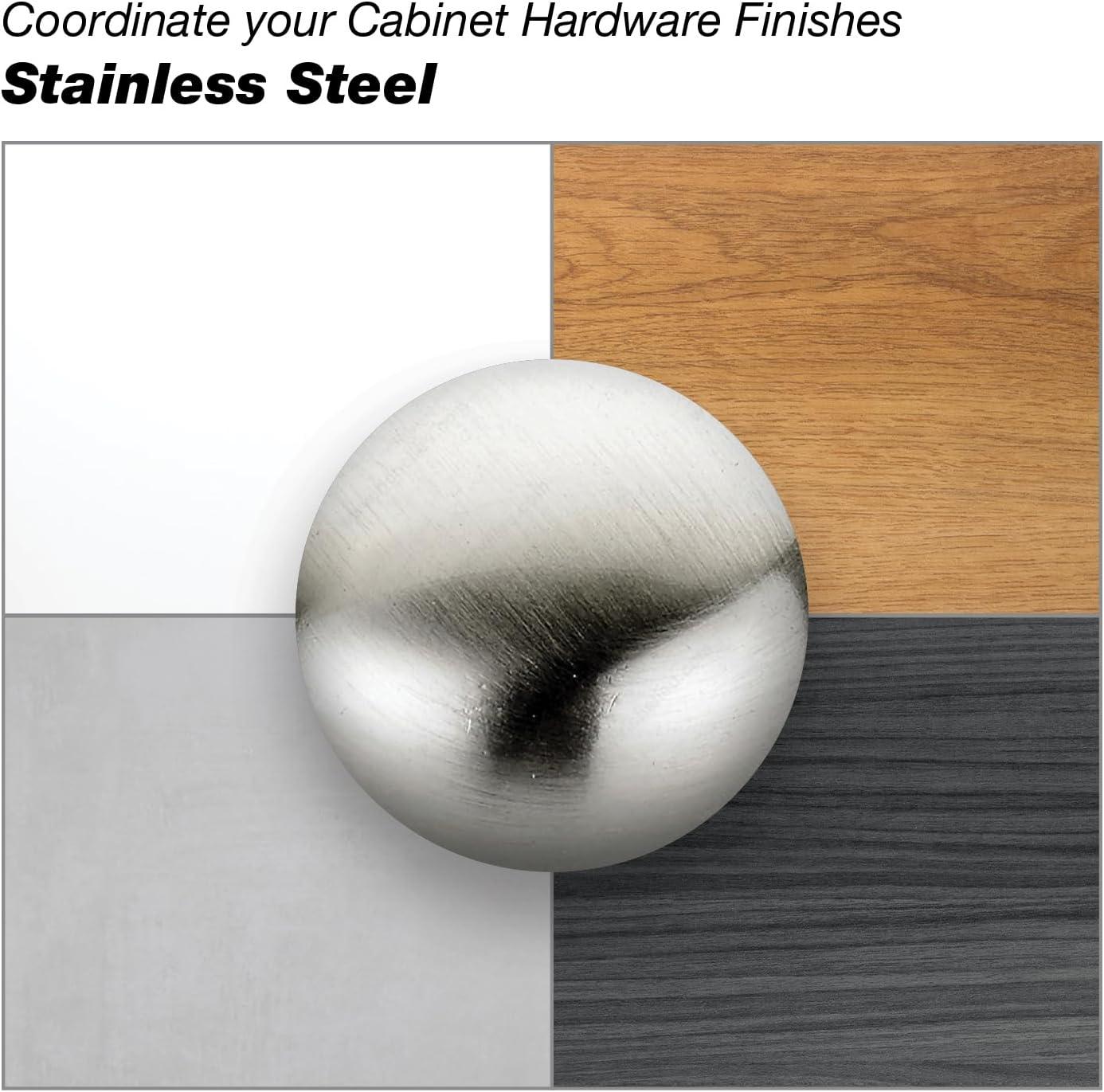 Brushed Stainless Steel Modern Bar Pull Handle with Mounting Hardware