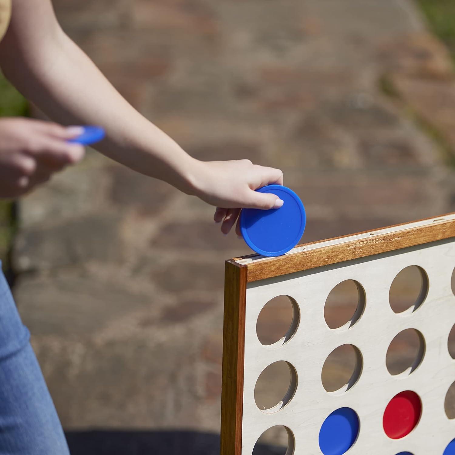 Yard Games Giant Four In A Row Game Set with Carrying Case & Reviews | Wayfair
