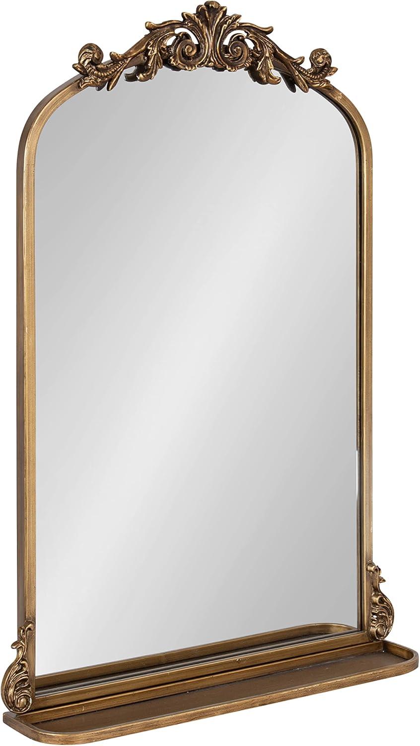 Kate and Laurel - Arendahl Traditional Arch Mirror with Shelf