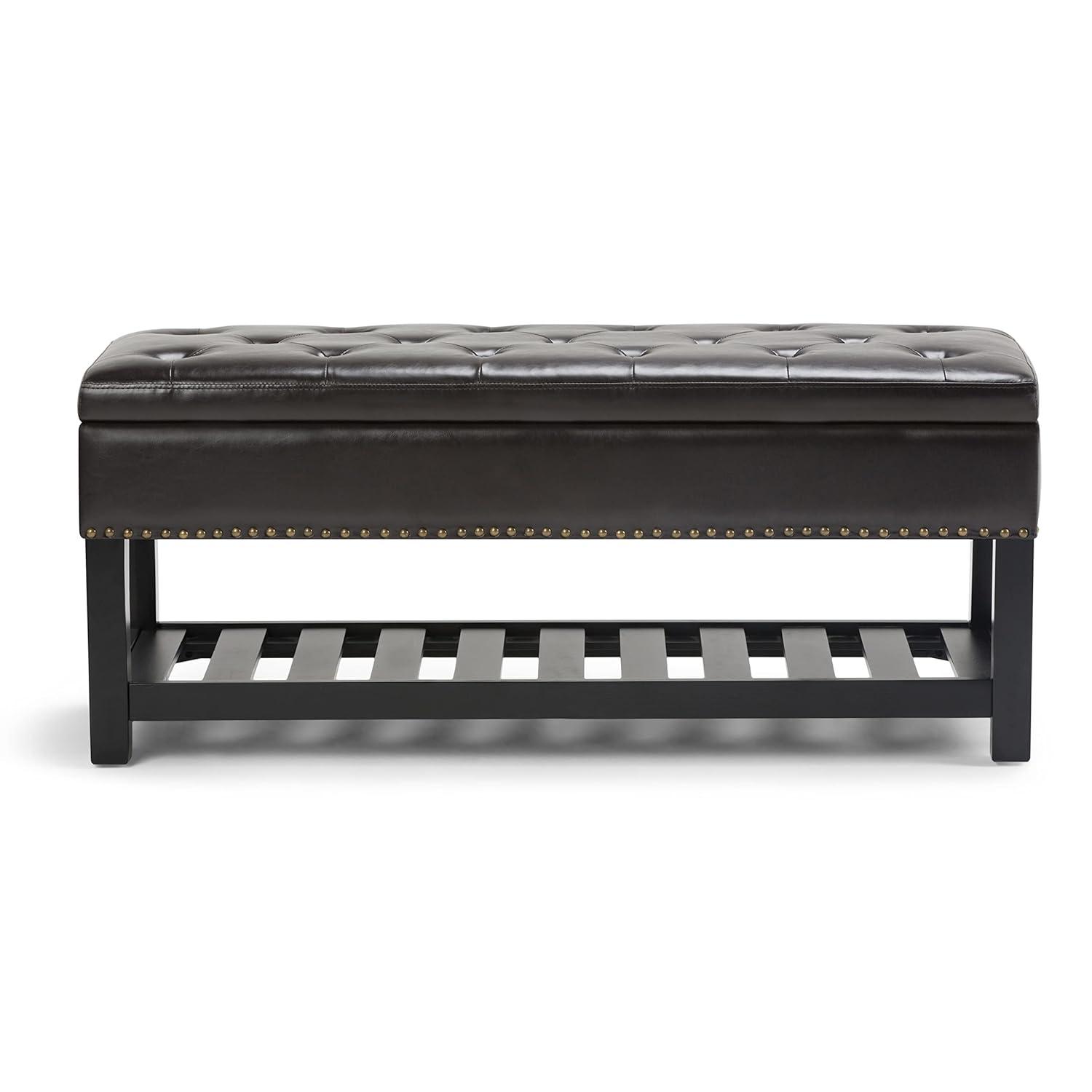 Lomond Faux Leather Upholstered Storage Bench