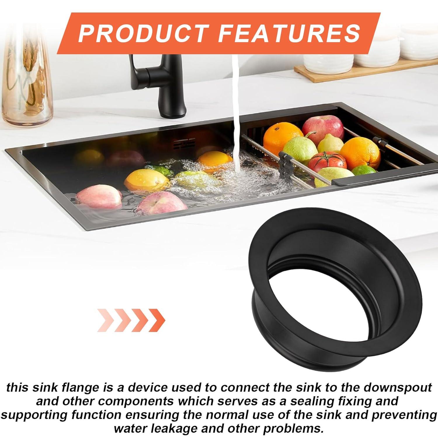 Disposal Flange Basket Stopper Kitchen Sink Drain