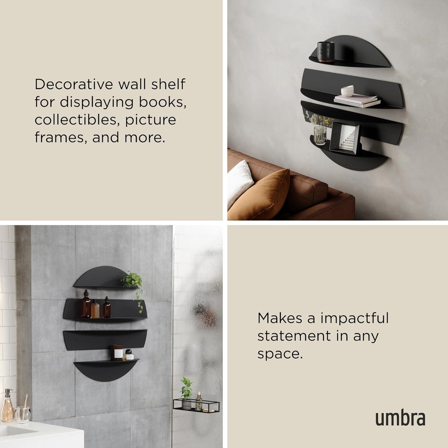 Umbra 4 Piece Circle Metal Floating Shelf