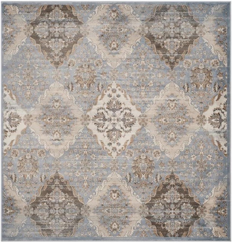 Vintage VTG572 Power Loomed Indoor Area Rug - Light Blue/Ivory - 5'1"x7'7" - Safavieh