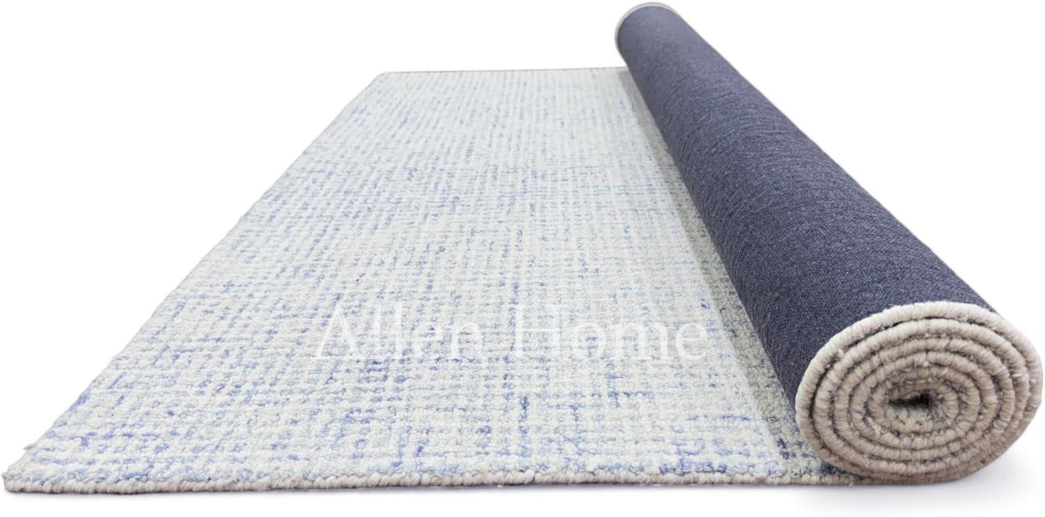 Rowe Handmade Tufted Ivory/Blue Rug