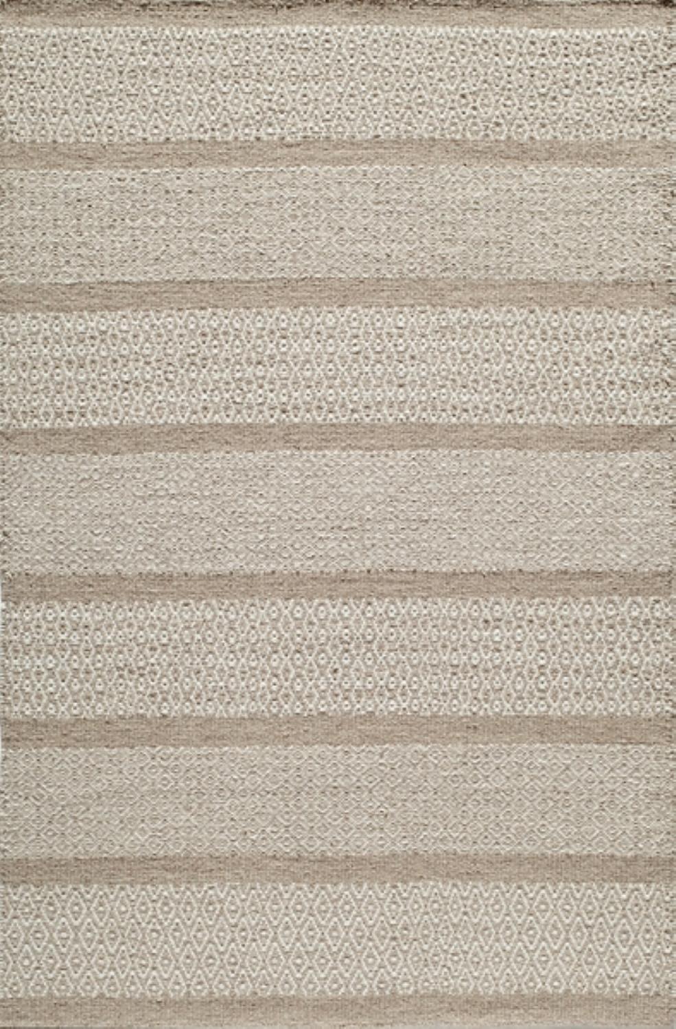Momeni Rugs Mesa Collection, 100% Wool Hand Woven Flatweave Transitional Area Rug, 5' x 8', Beige