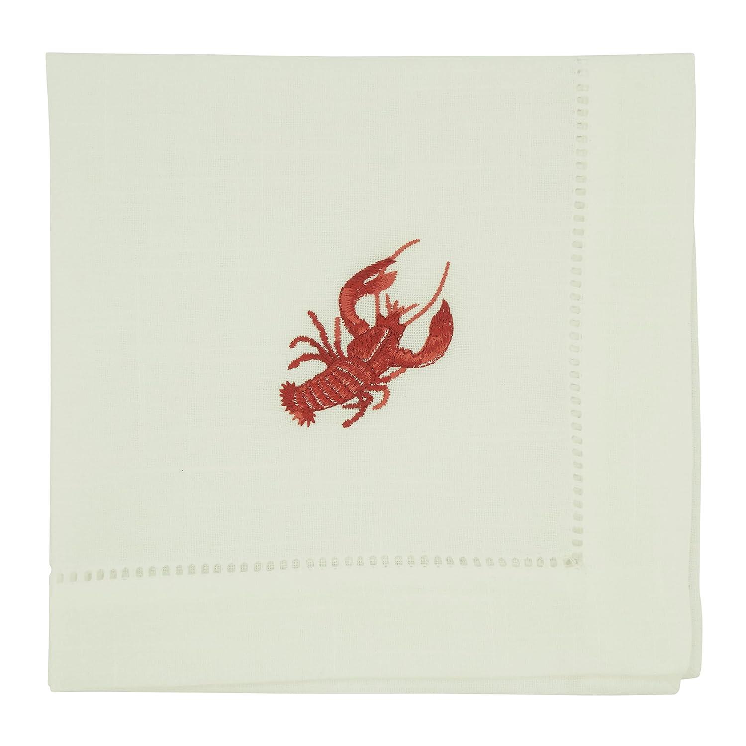 Saro Rab Polyester Animals/Nature Square Napkin (Set of 4)