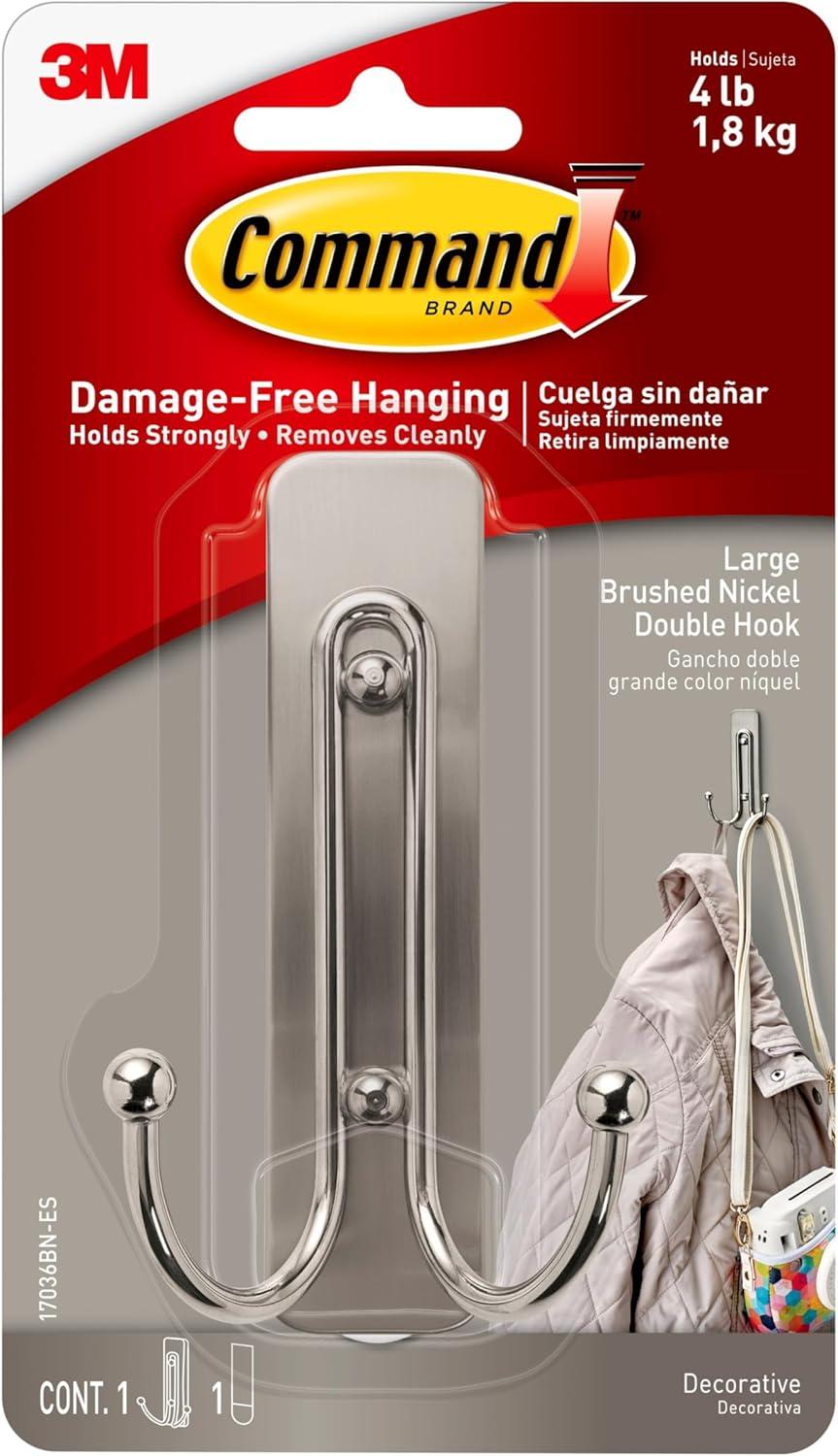 Command Large Sized Double Decorative Hooks