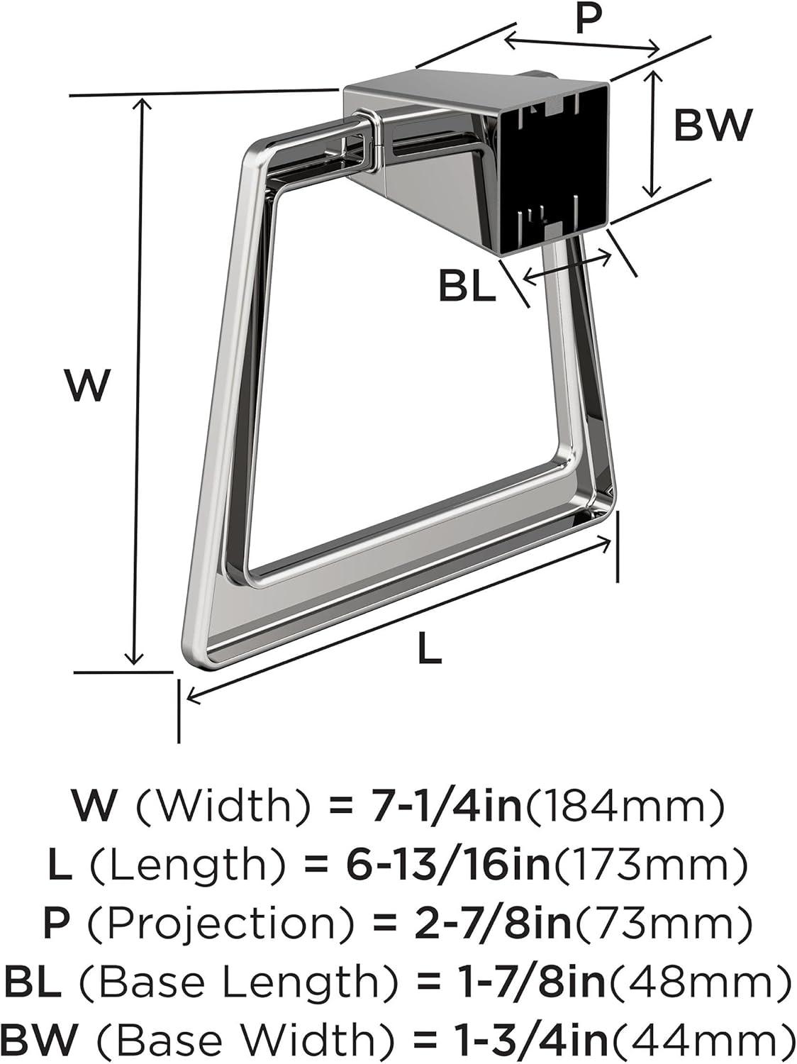 Amerock Blackrock Wall Mounted Towel Ring