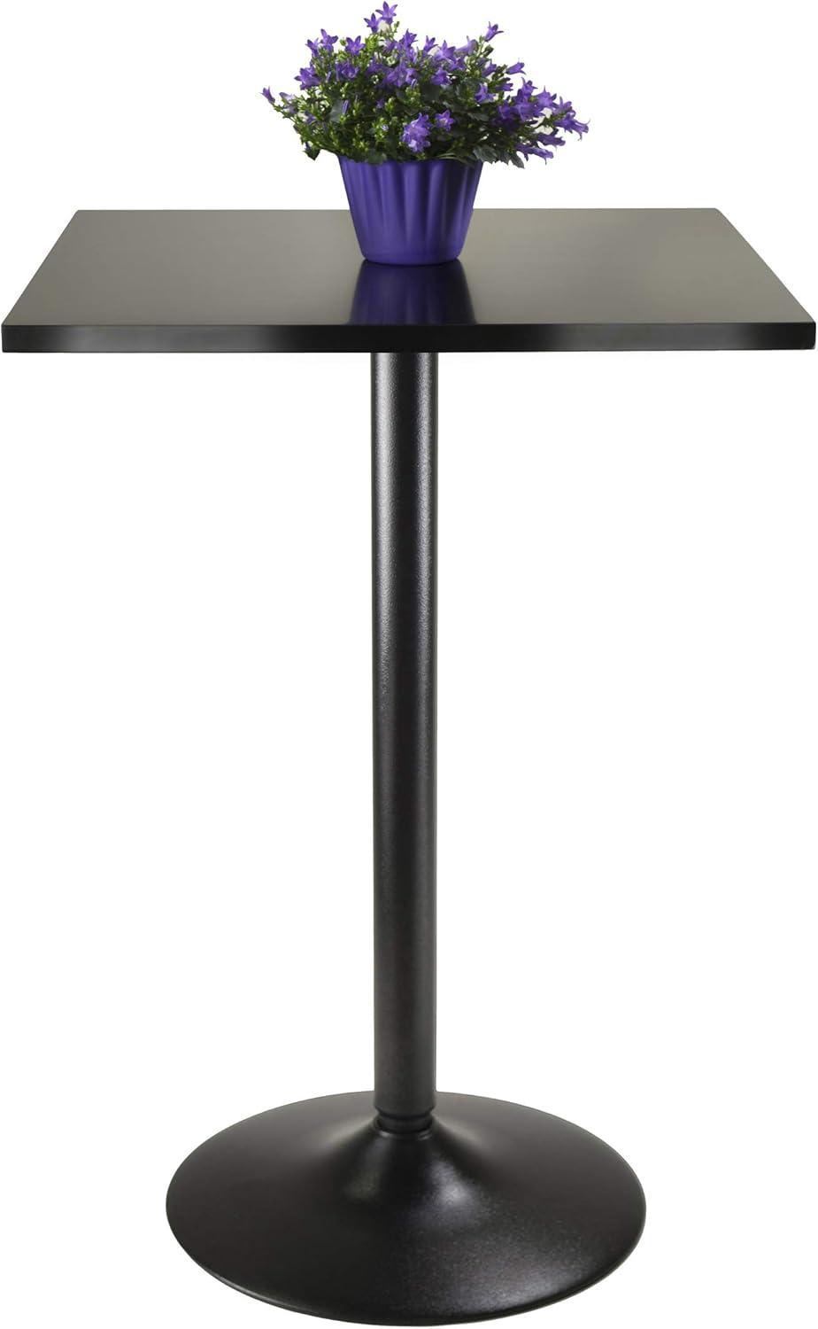 Skyline Decor 2 Person 23.62'' L x 35.15'' H Solid + Manufactured Wood High Top Table