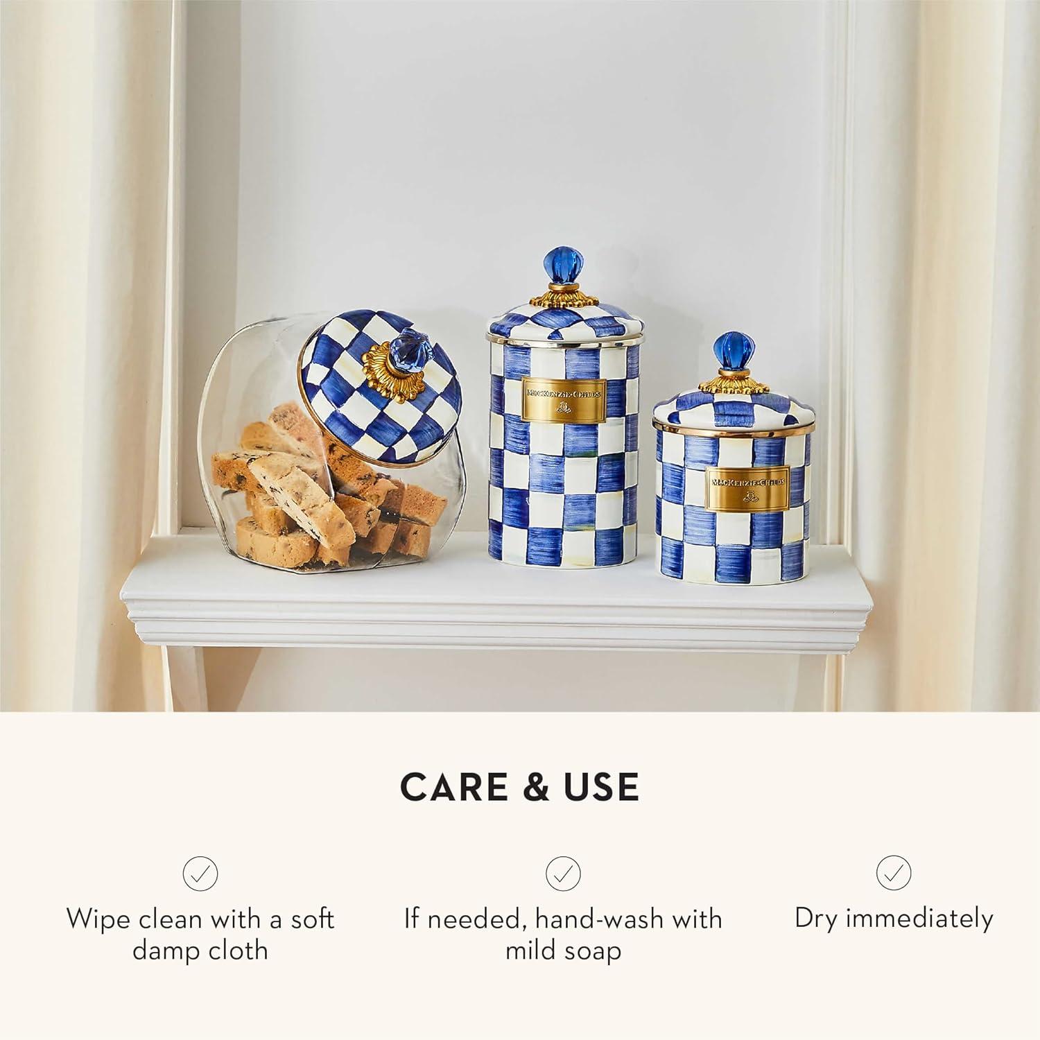 MacKenzie-Childs Royal Check® Canister