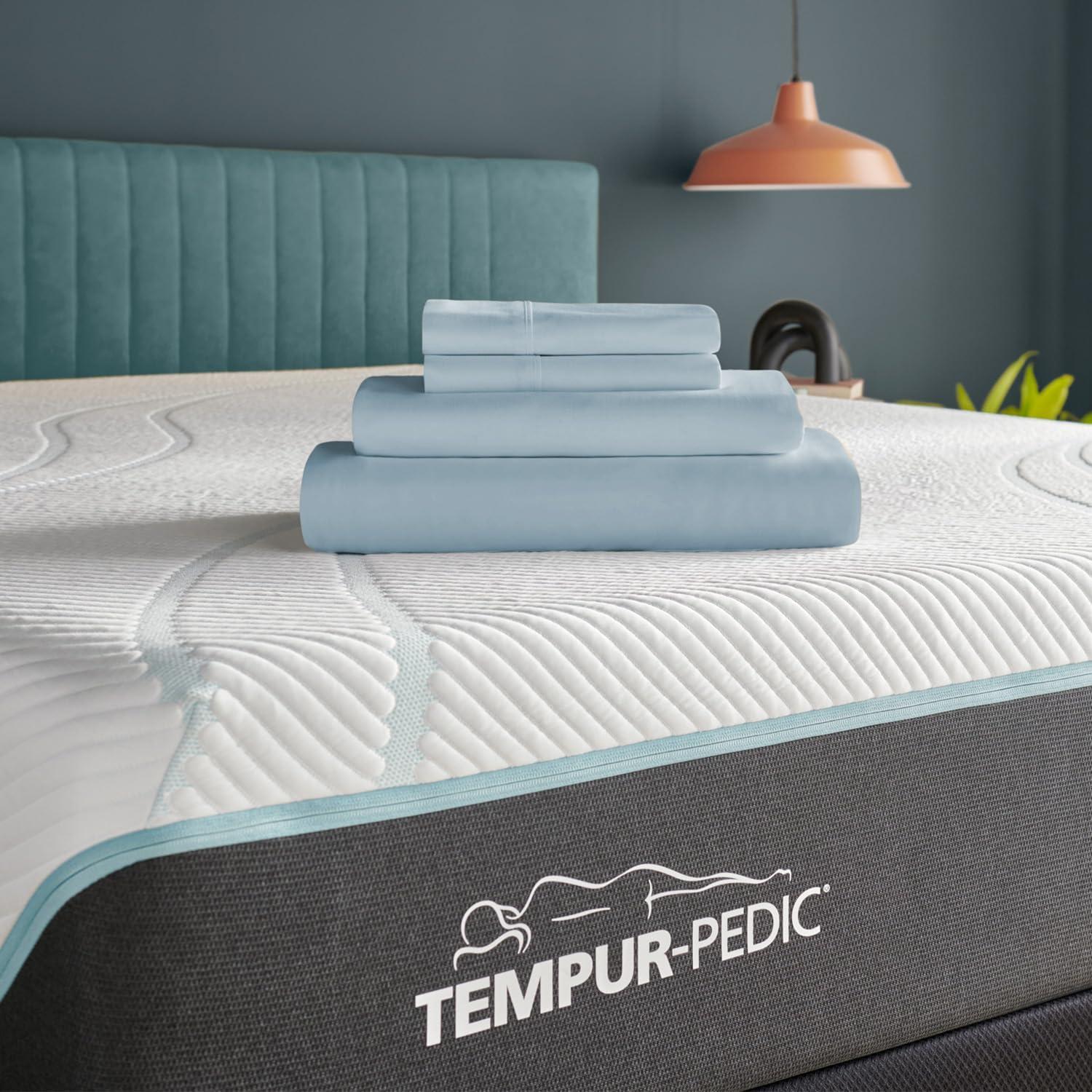Tempur-Pedic Tempur-Classic Cotton Sheet Set, Sleepy Blue, Twin, Adult