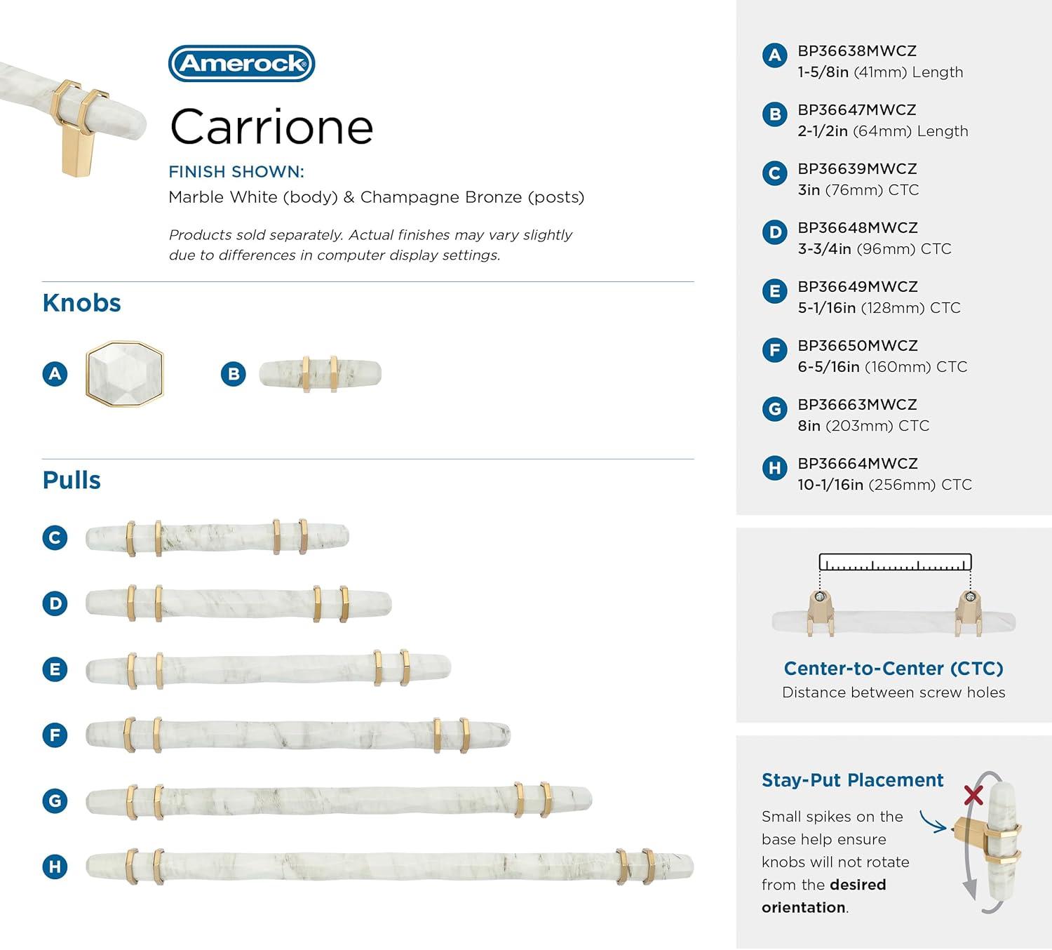 Carrione 1-5/8 inch (41mm) Length