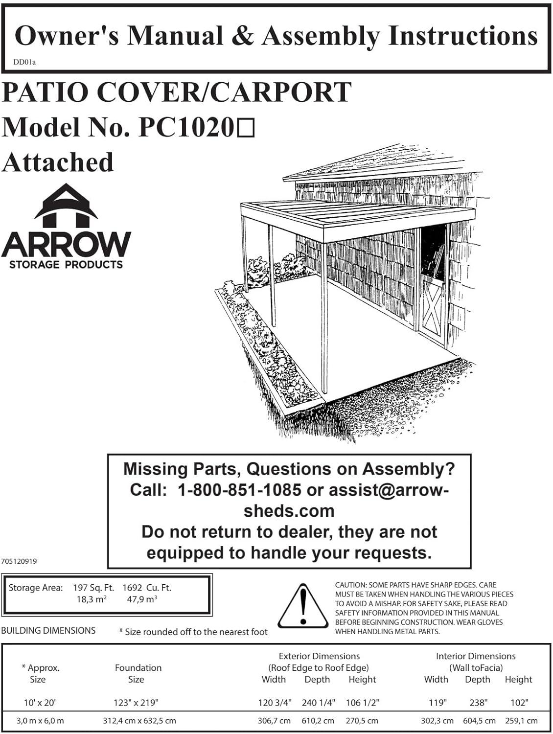 Metal Standard Patio Awning