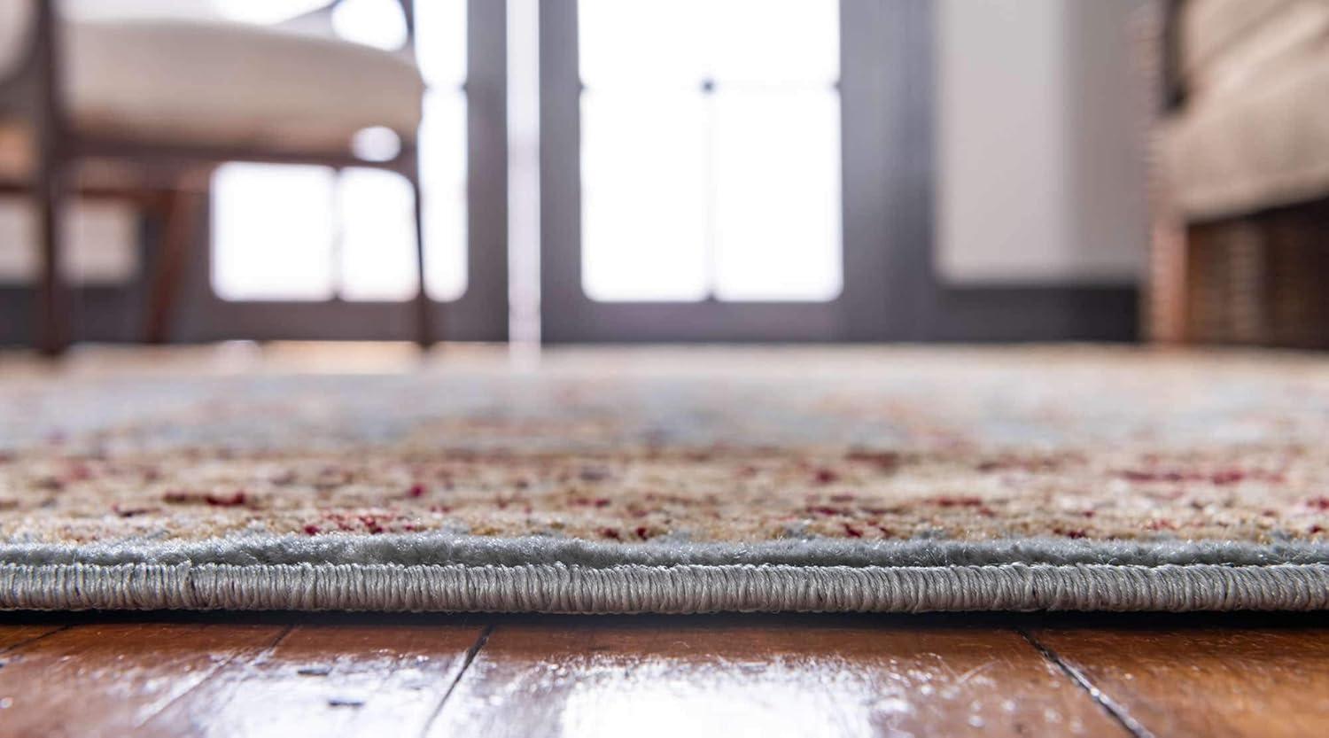 Elysian Light Blue 6' x 9' Stain-Resistant Rectangular Rug